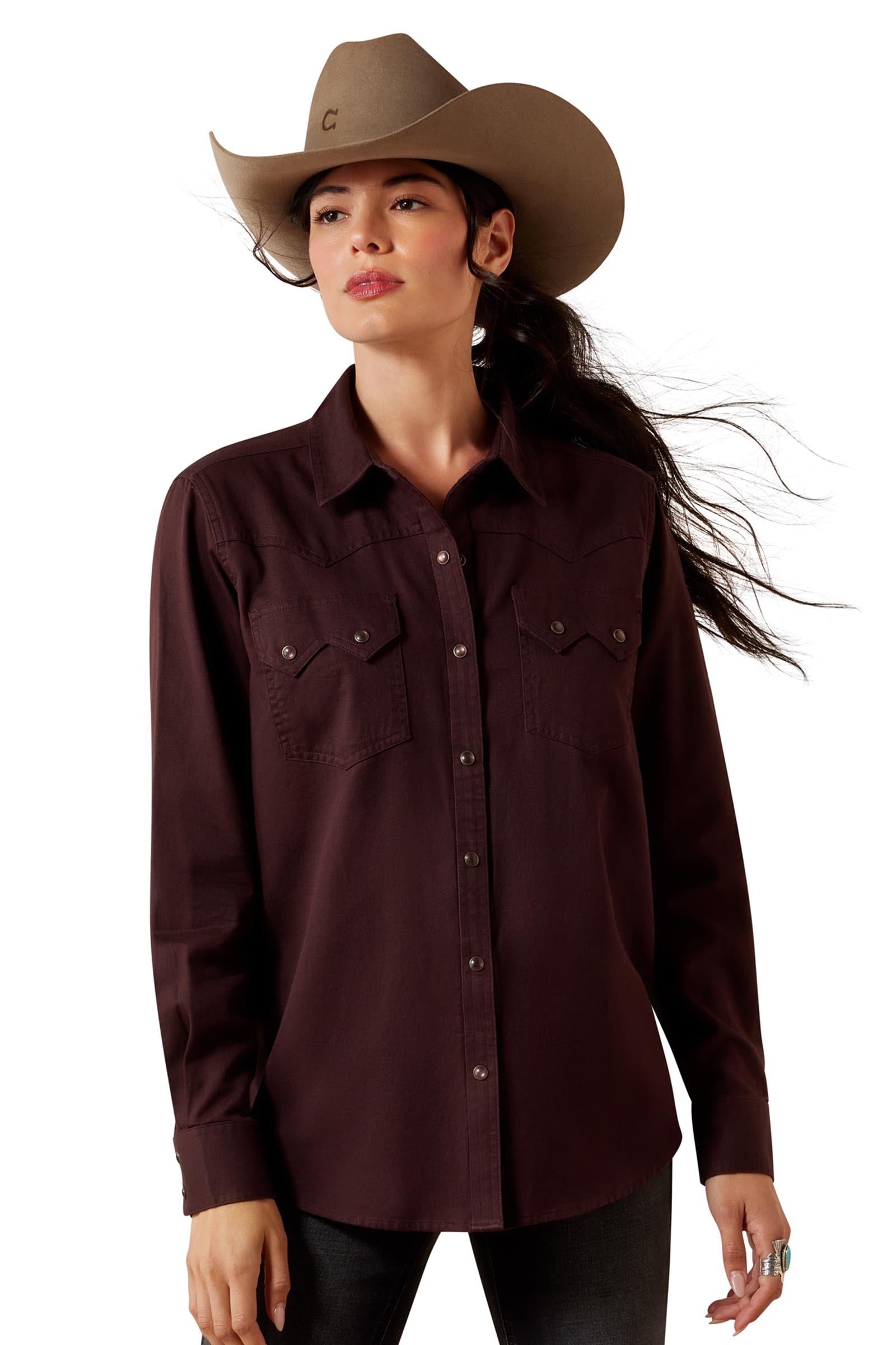 Ariat Womens Earthbound Western Snap Shirt Women’s Riding Clothing