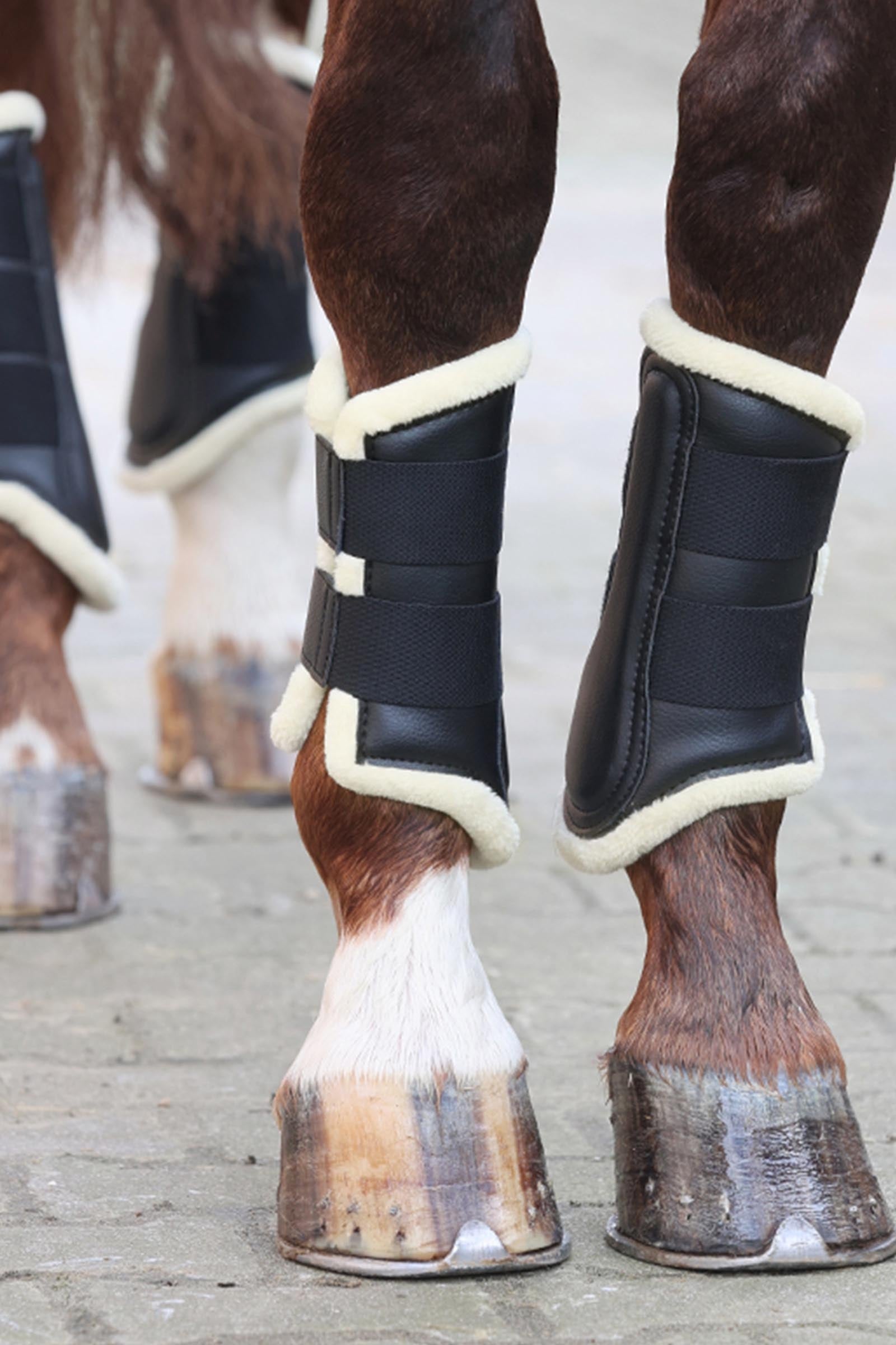 Kavalkade Anatomic Synthetic Leather Boots With Faux Fur Leg & Hoof Protection
