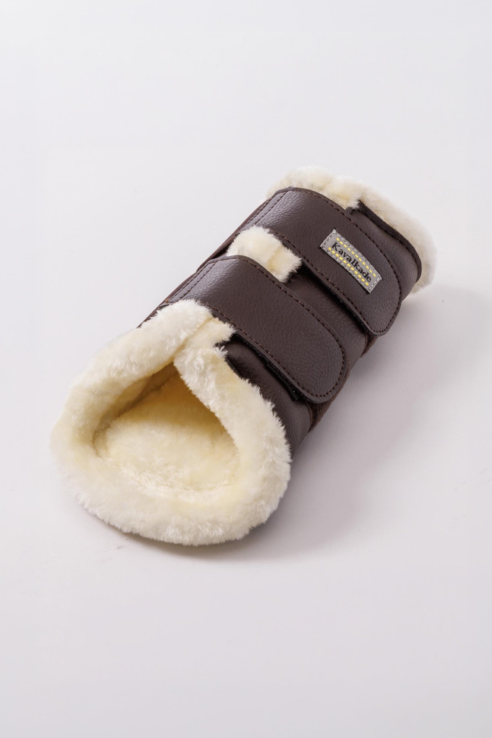 Kavalkade Anatomic Synthetic Leather Boots With Faux Fur Leg Protection & Hoof Protection for Horses