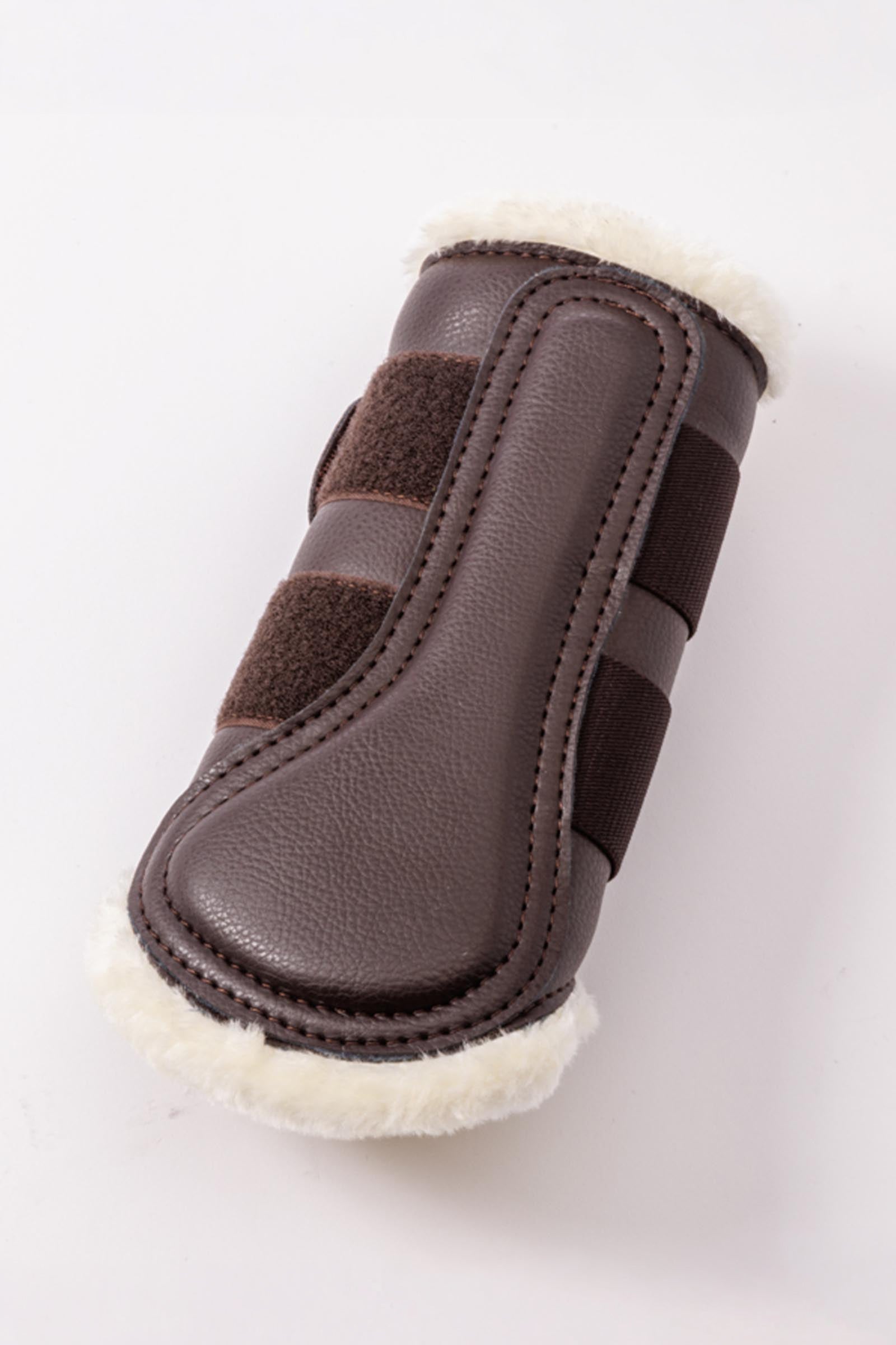 Kavalkade Anatomic Synthetic Leather Boots With Faux Fur Leg Protection & Hoof Protection for Horses