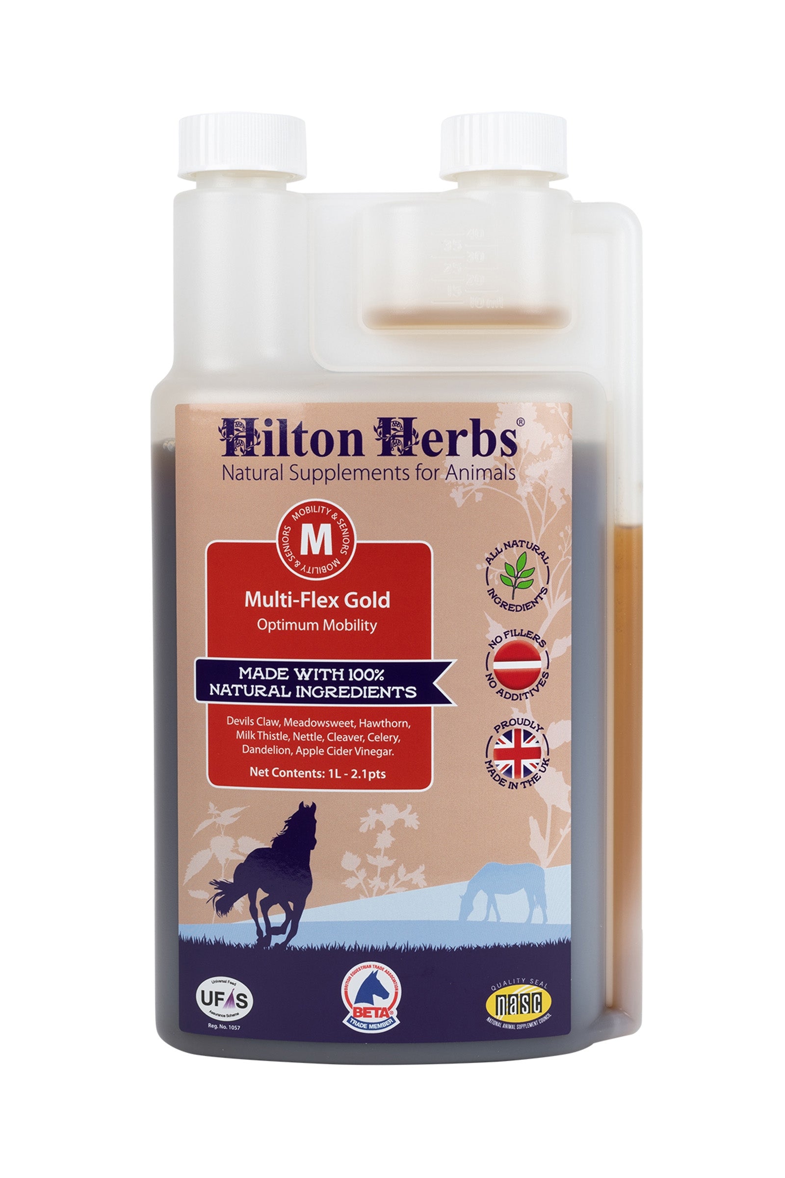 Hilton Herbs Multiflex Gold 1 Liter Horse Feed & Nutrition