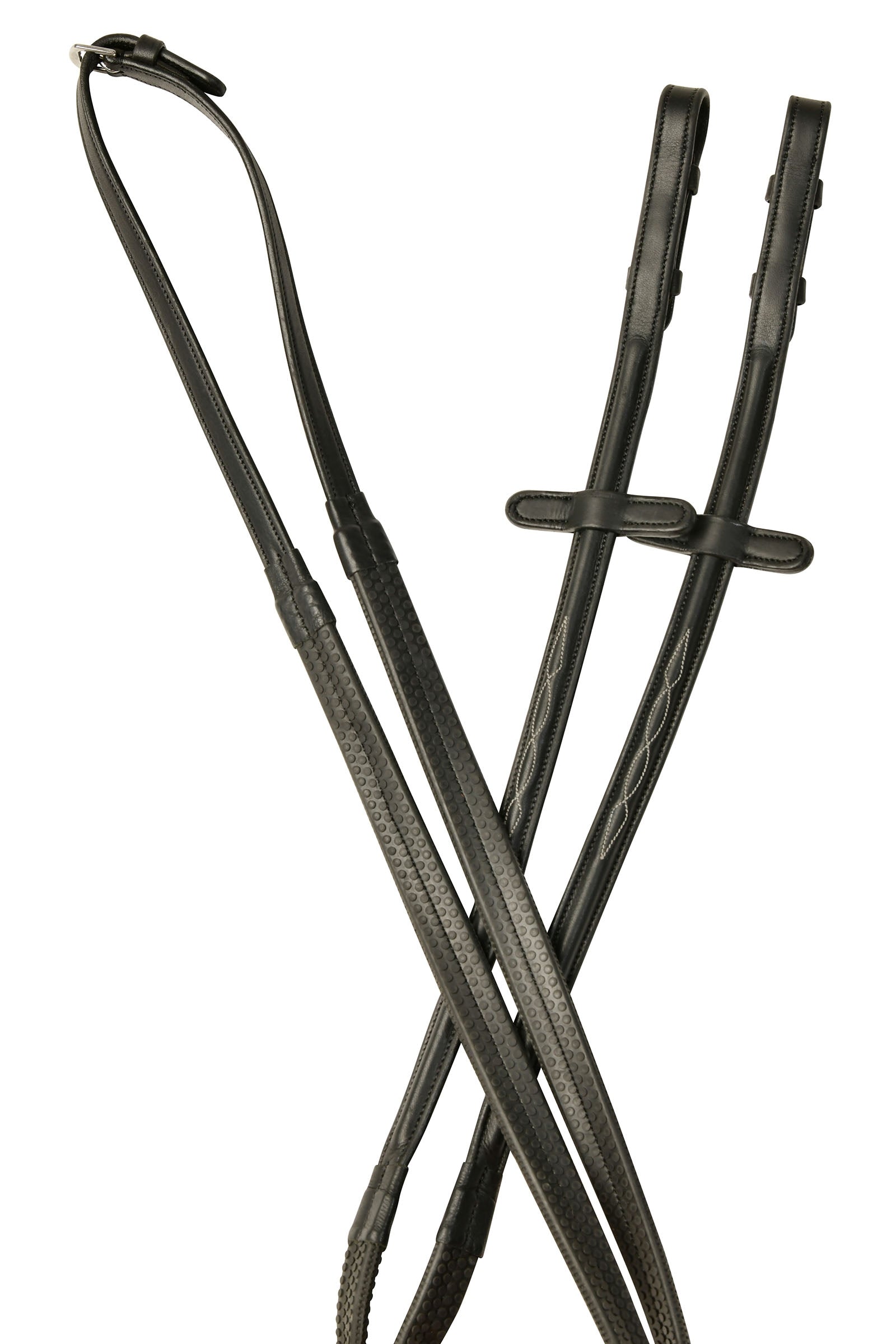 Collegiate Comfitec Opulux Fancy Gummizügel mit erhabenem Profil Trensenzäume & Zügel