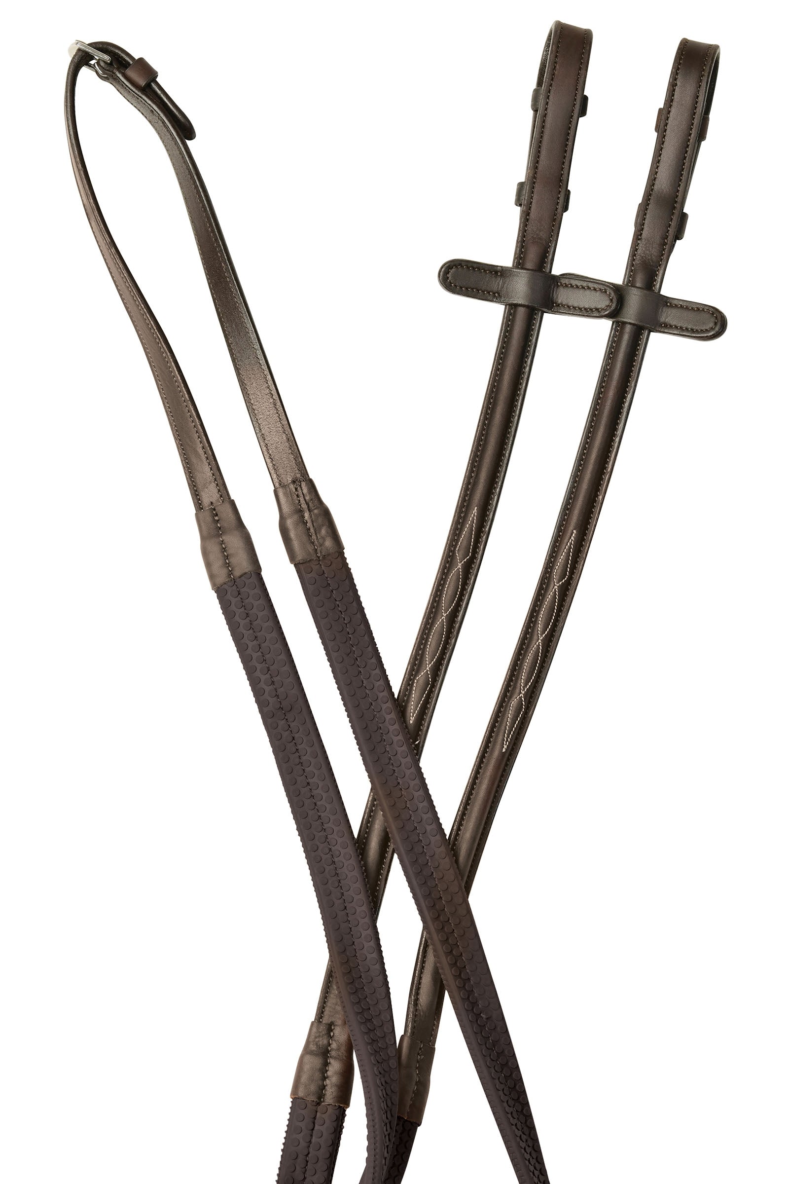 Collegiate Comfitec Opulux Fancy Gummizügel mit erhabenem Profil Trensenzäume & Zügel