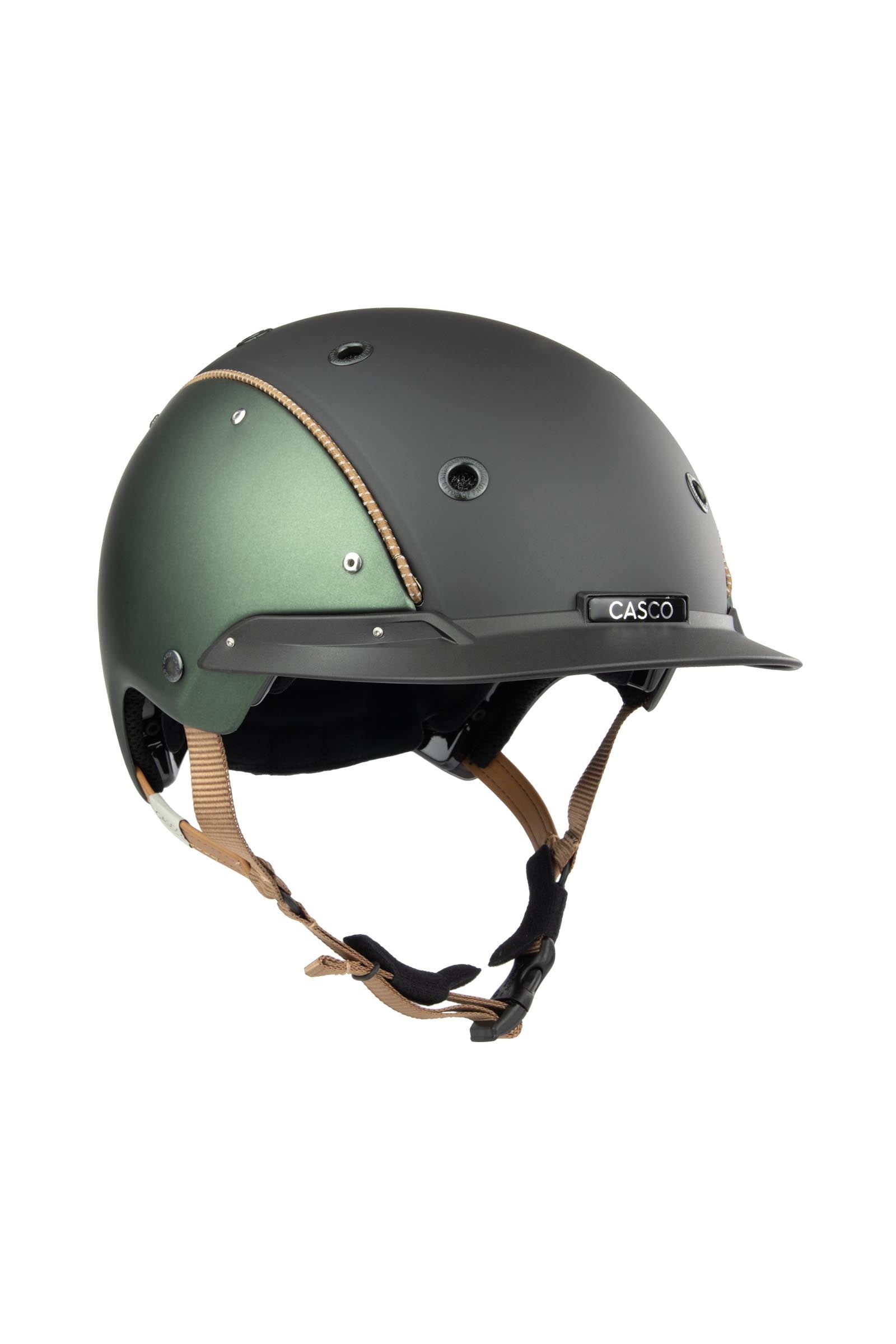 reithelm fahrradhelm Champ Prime Reithelm Green Anthracite Matt 058-x-062 – horze