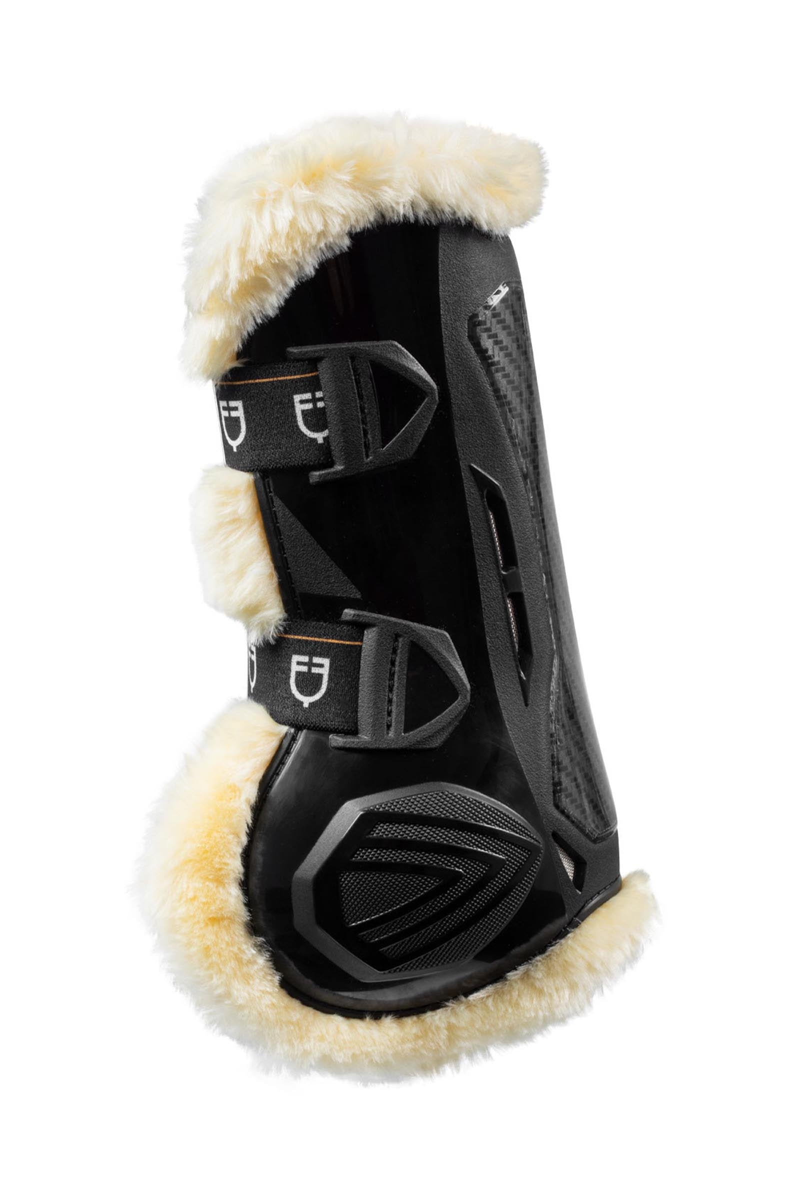 Equestro Synthetic Sheepskin Quick Release Tendon Boots Leg & Hoof Protection