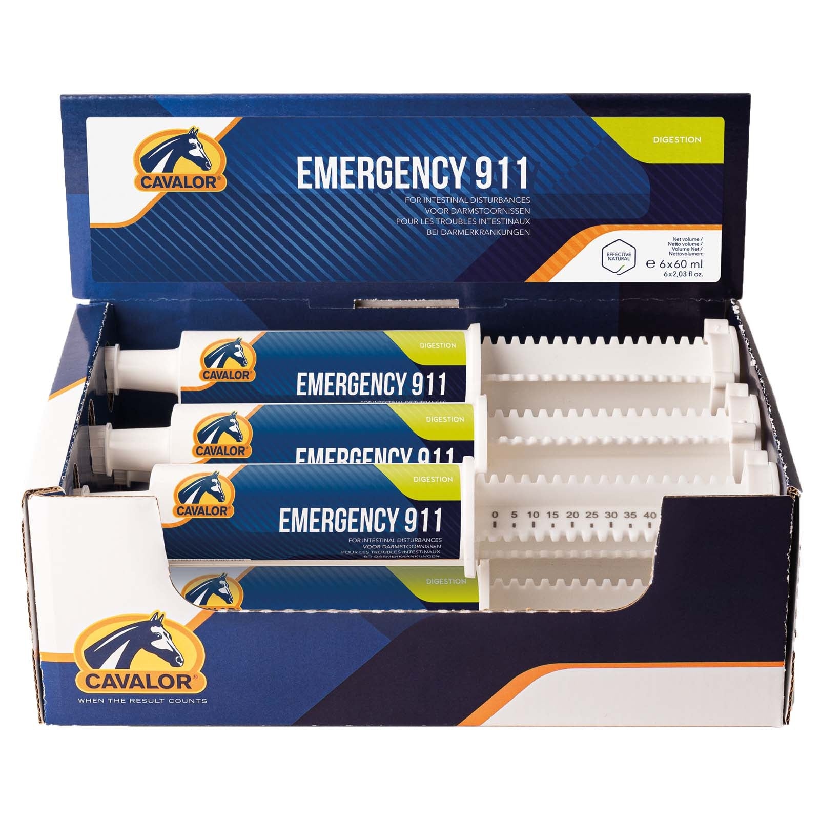 Cavalor Emergency 911 Paste, Verdauung, Box Spritzen 6 x 60 ml Horse Feed & Nutrition