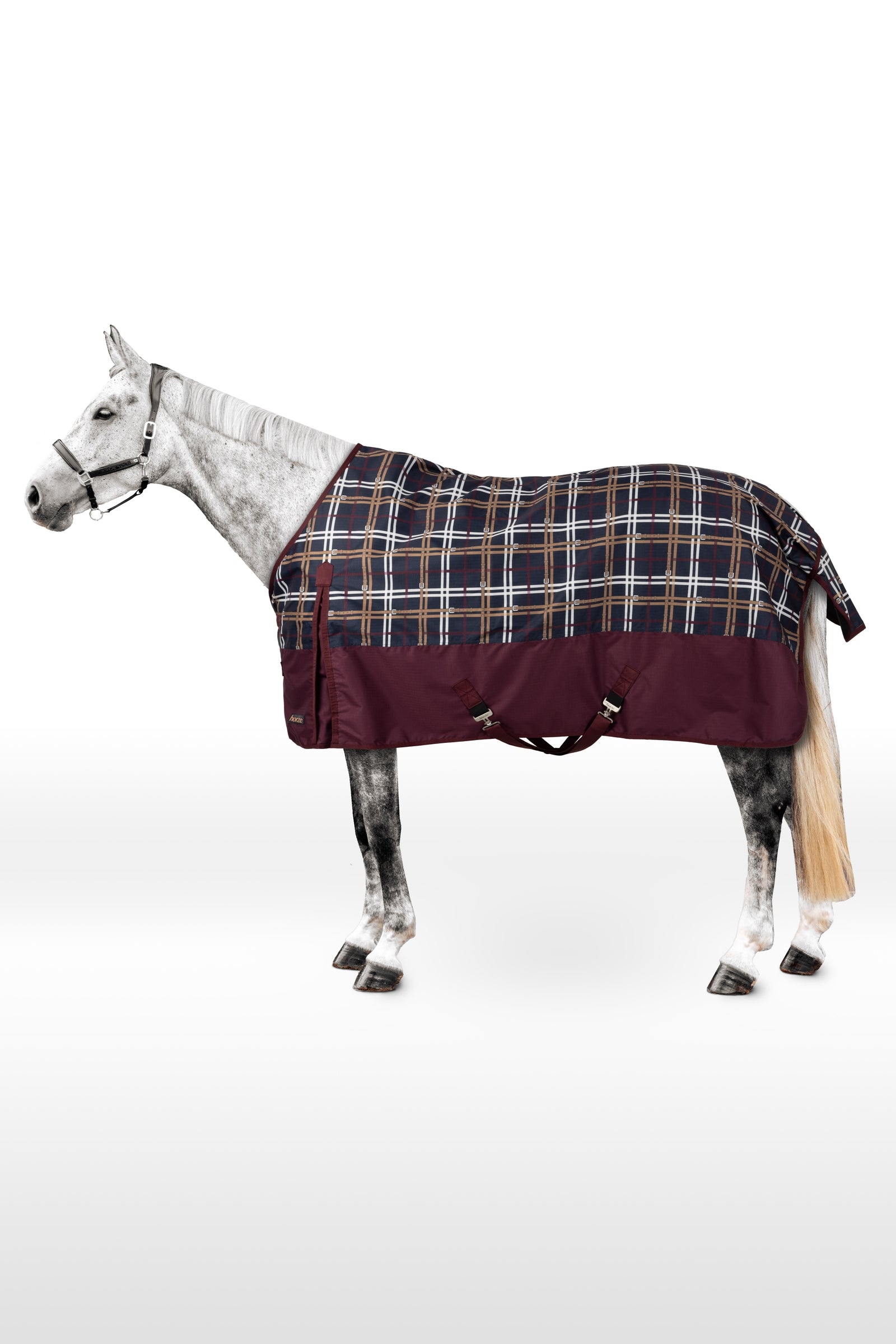 Horze Glasgow Weidedecke mit Fleece-Futter und reflektierenden Akzenten, 0g Pferdedecken