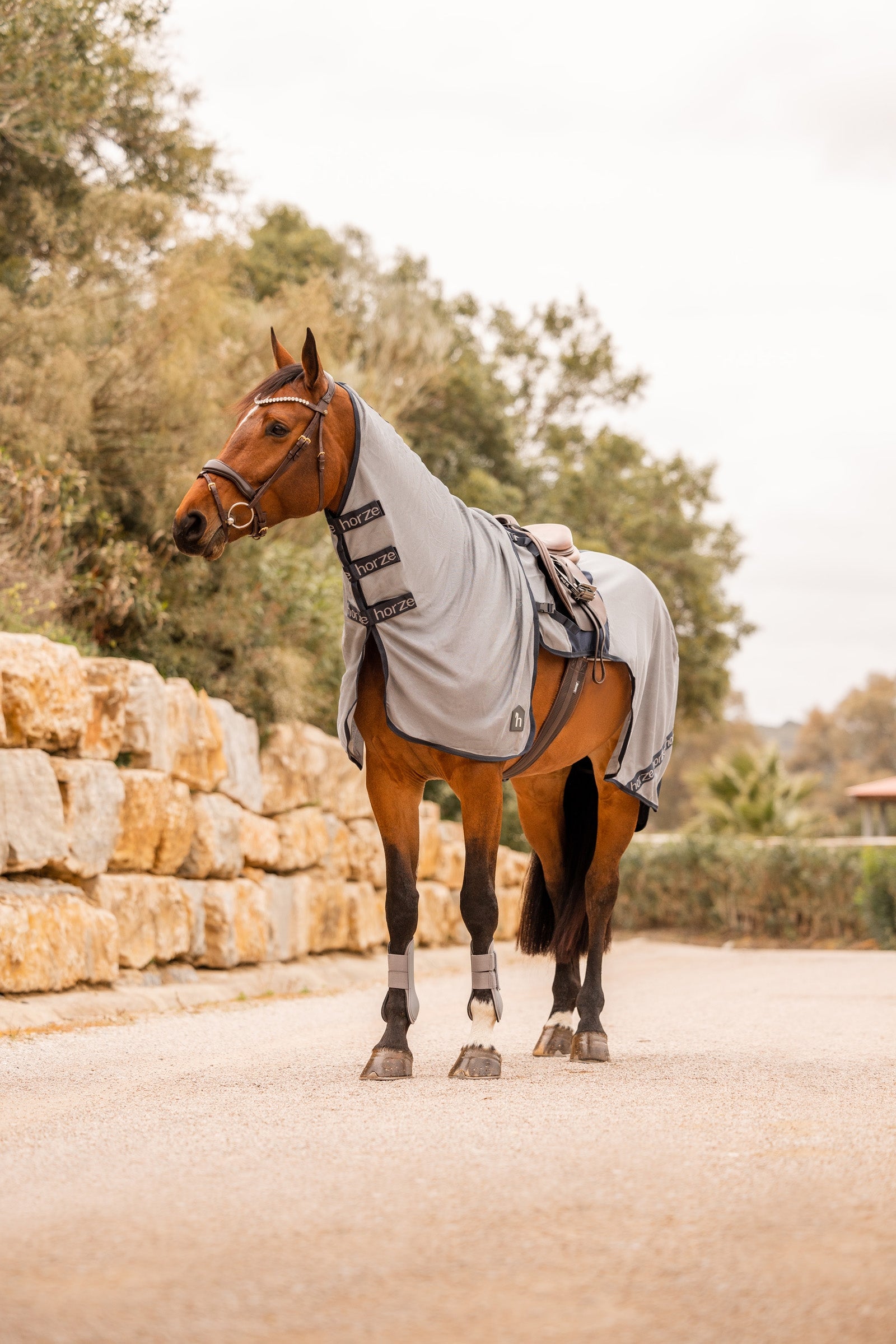 Horze Paso Fino Riding Fly Rug with Detachable Neck and UV Protection Horse Rugs