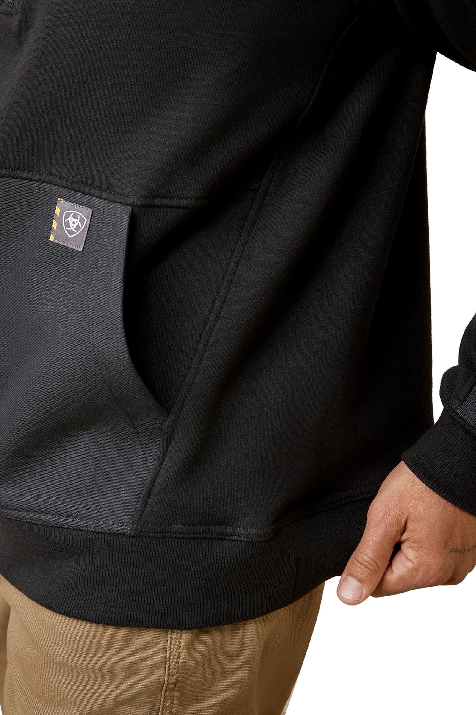 Ariat Rebar Workman Duracanvas Men's 1/4 Zip Sweatshirt Mens Riding Clothing