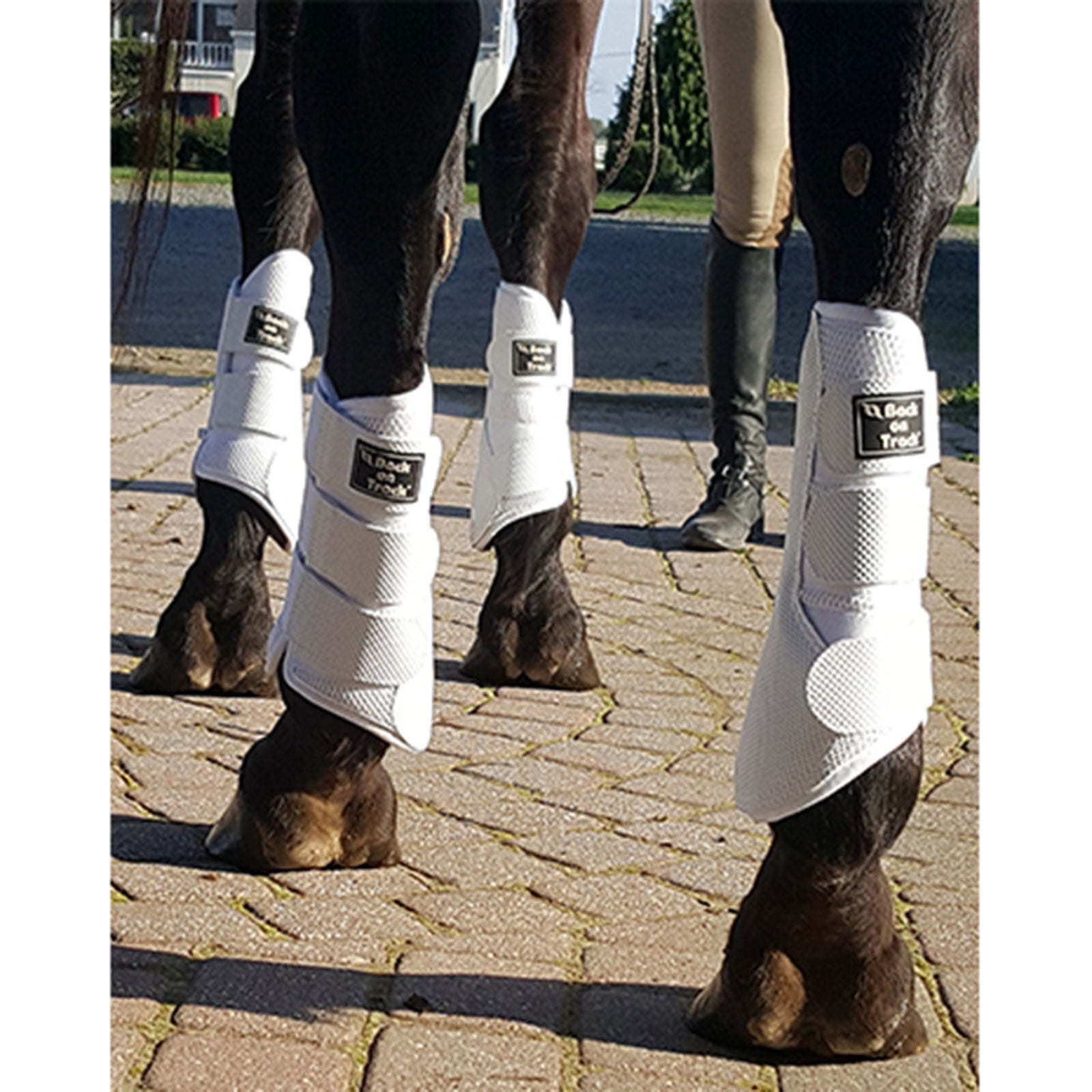 Back on Track Brush Gamasche 3D Mesh, S-M Leg Protection & Hoof Protection for Horses