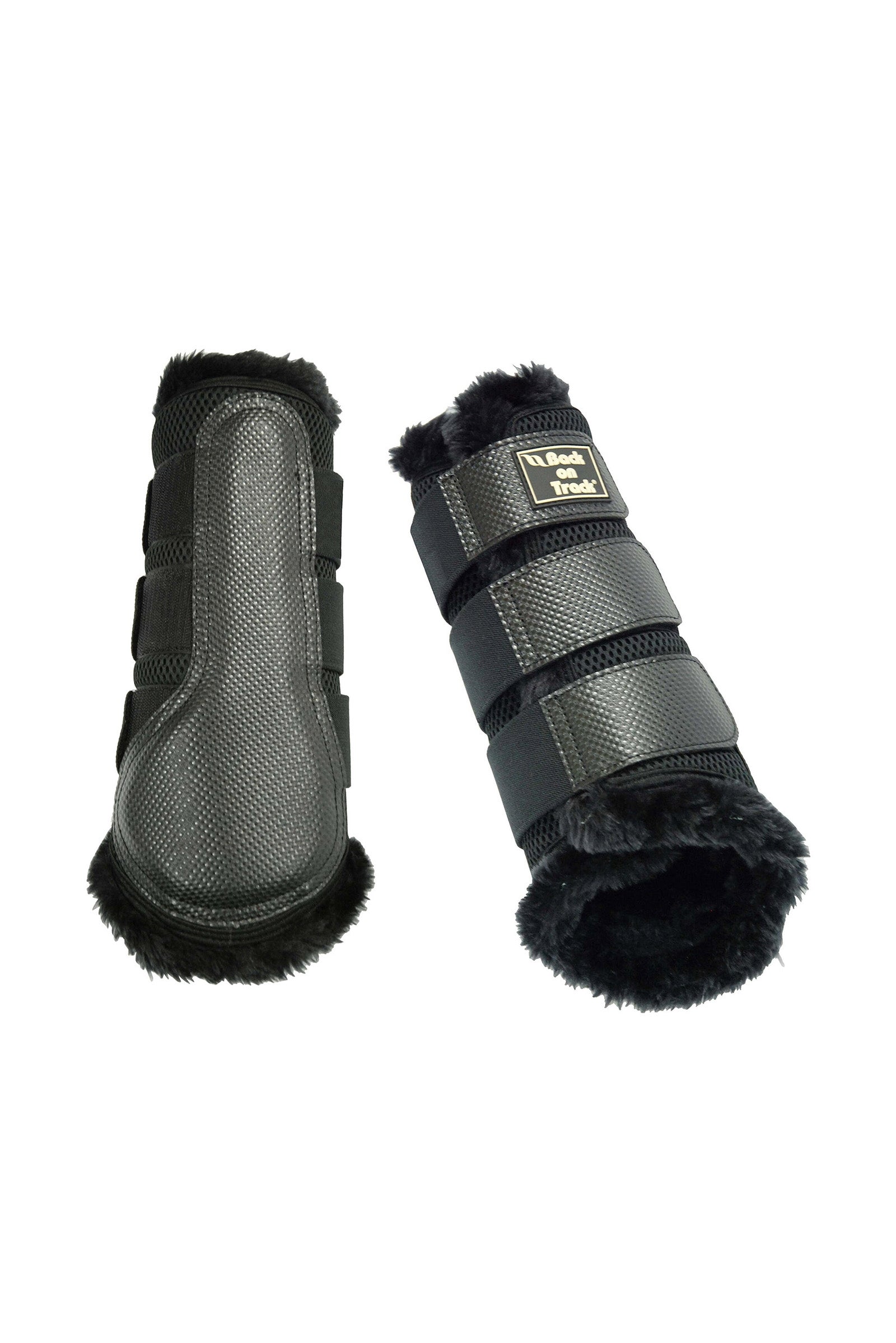 Back on Track Brush Gamasche 3D Mesh, mit Kunstpelz, S-M Leg Protection & Hoof Protection for Horses