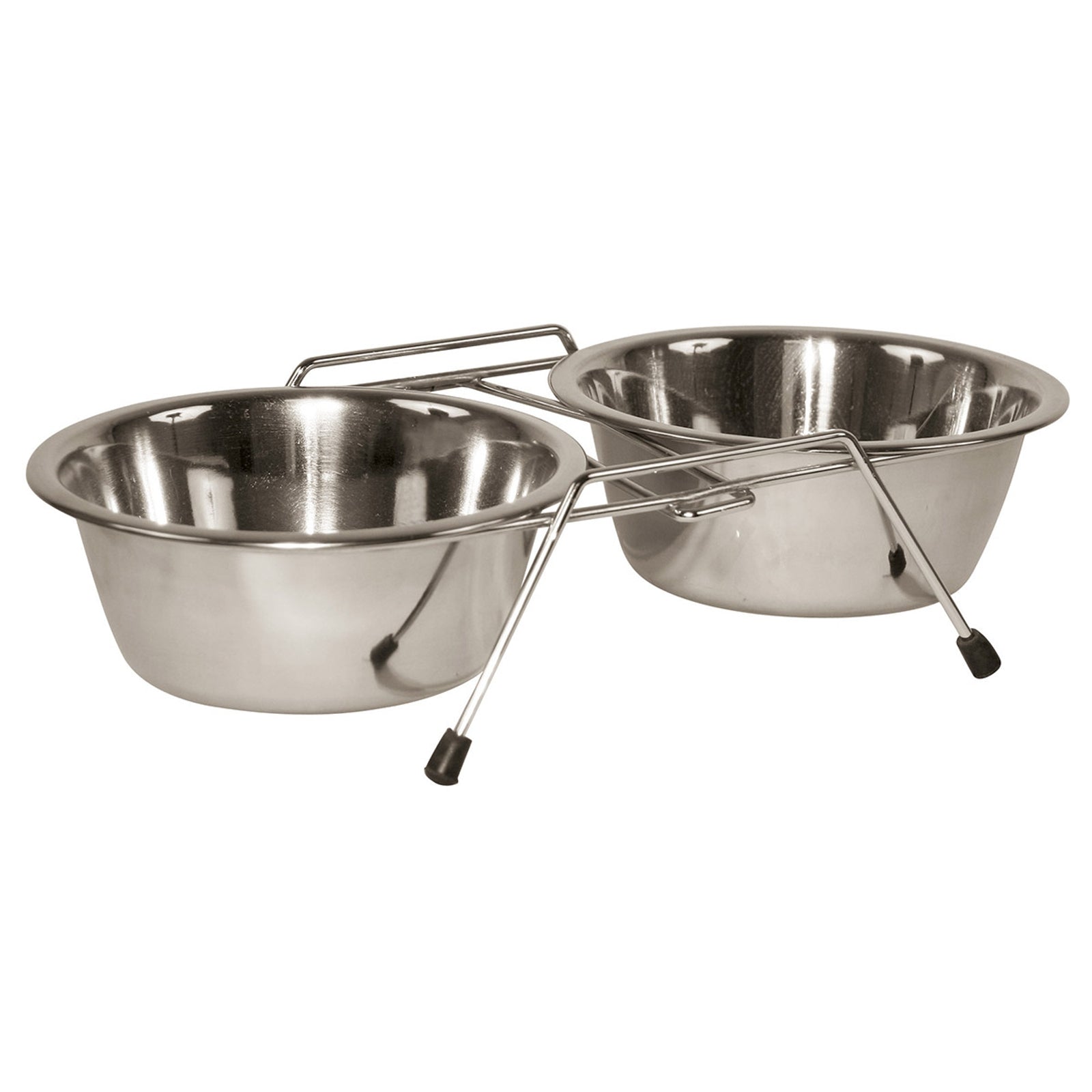 Kerbl Doppelnapfständer incl. 2 x 900 ml Napf Hund