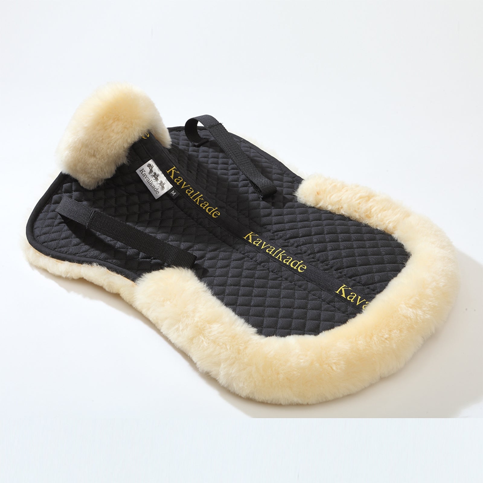 Kavalkade Lambswool pad w/ brim behind, lambswool Saddle Pads
