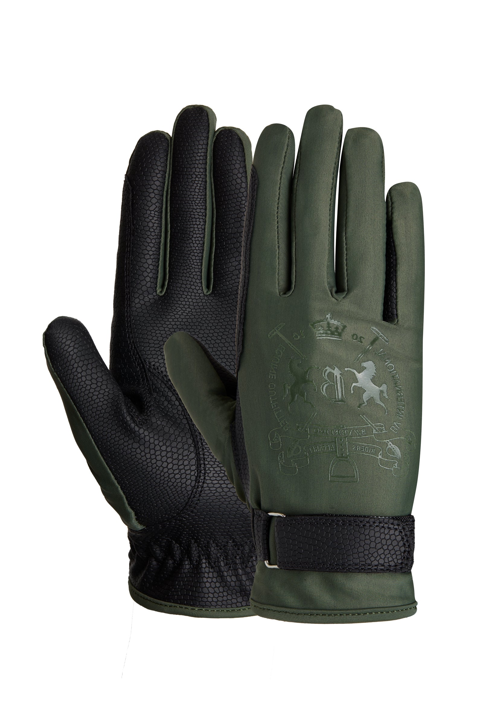 B Vertigo Laia Women's Riding Gloves with Logo Print Riding Gloves