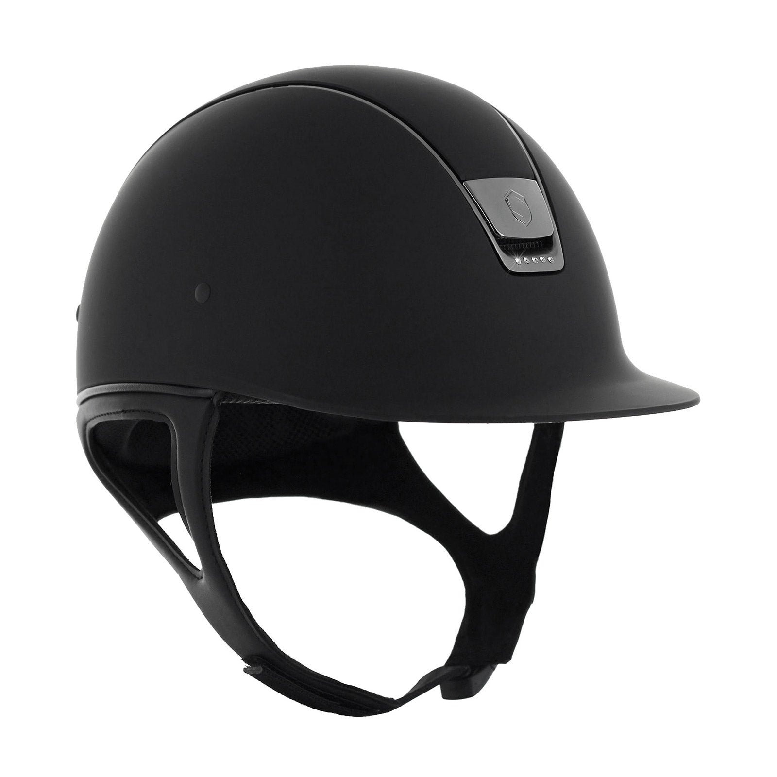 Samshield Shadowmatt + 5 Swarovski Reithelm (ohne Liner) Reithelme & Sicherheitswesten