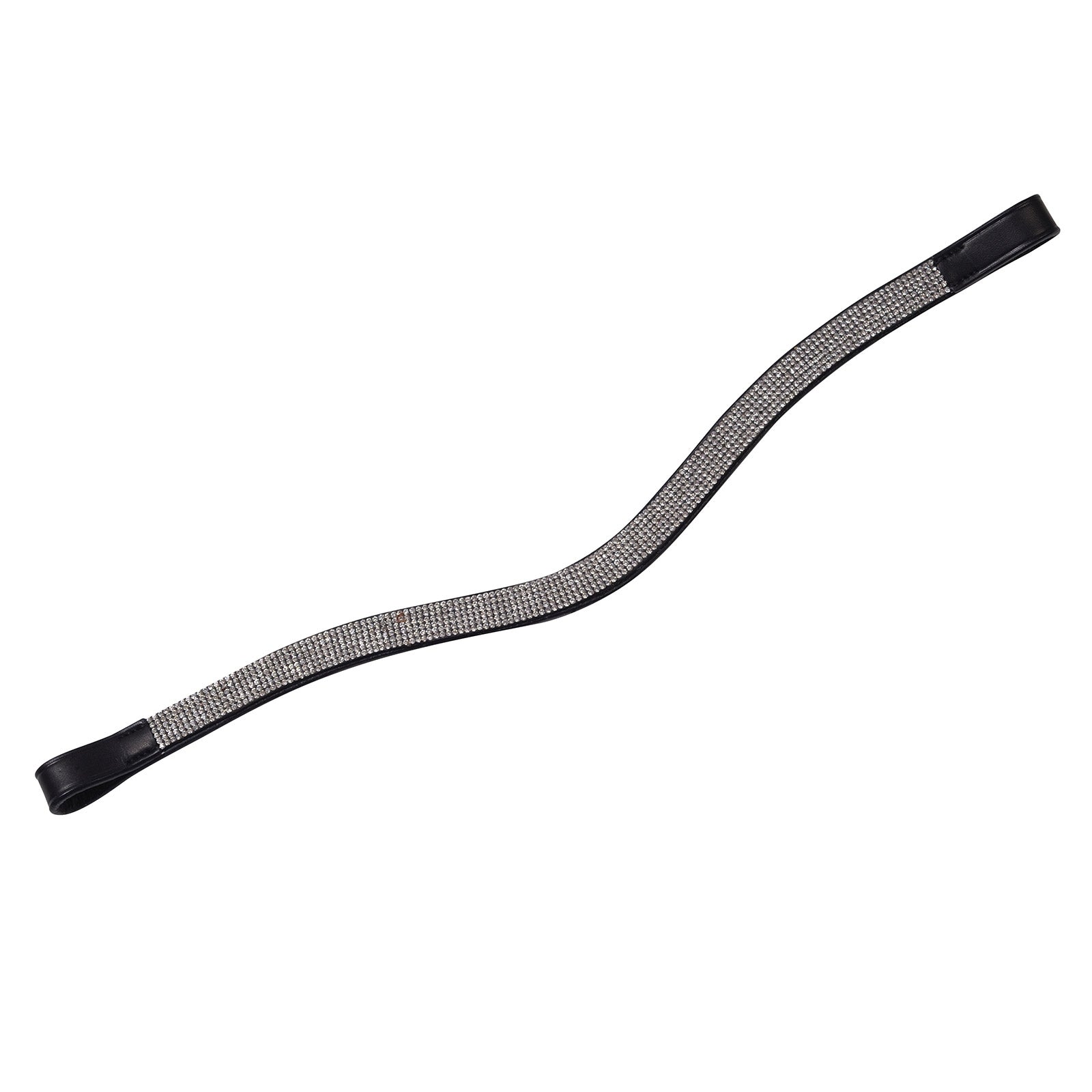 Collegiate gebogener Silver Chain Stirnriemen Trensenzäume & Zügel