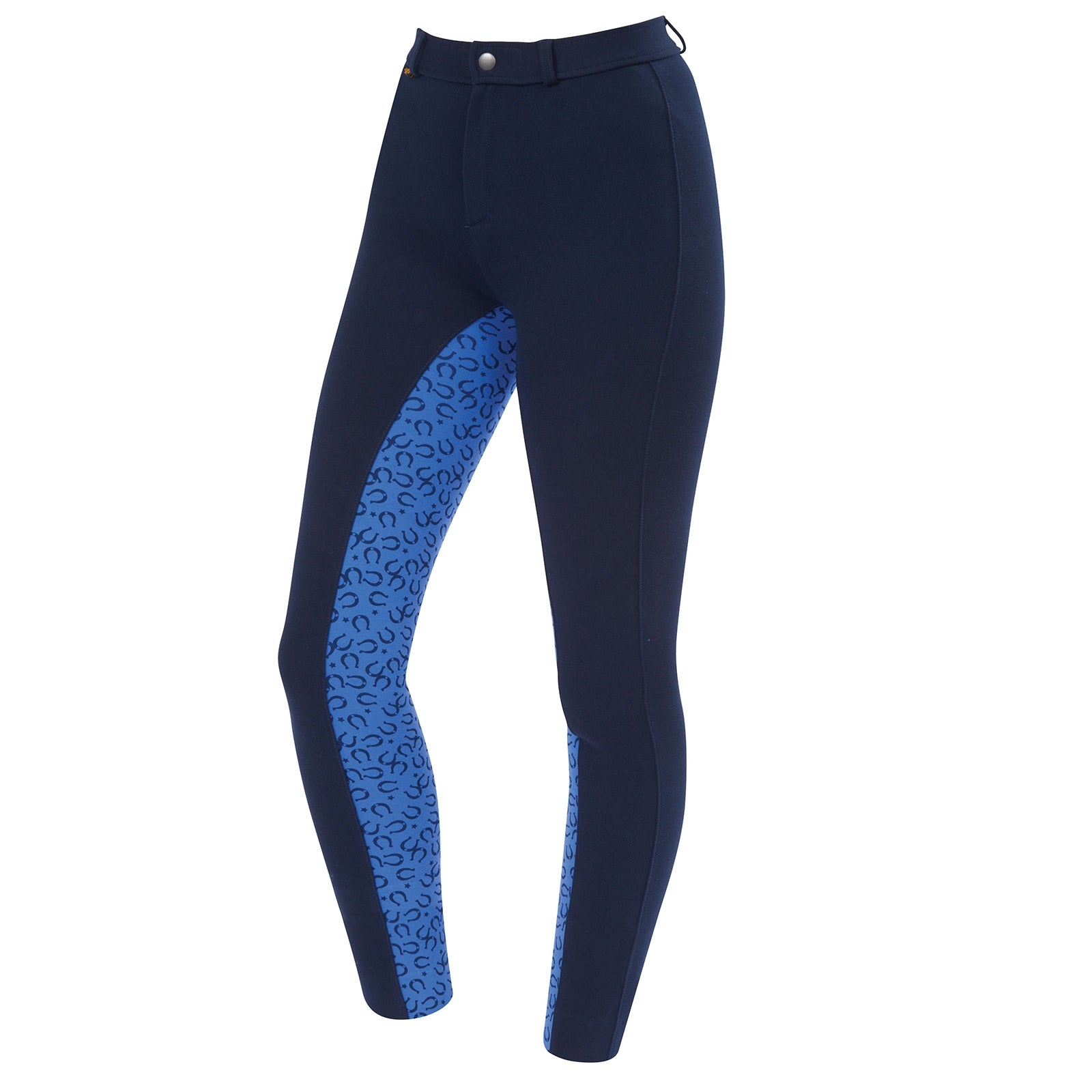Saxon Sacon Warm Up Baumwoll Euro Besatz Jodhpurs II, Junior Kinder Reitbekleidung