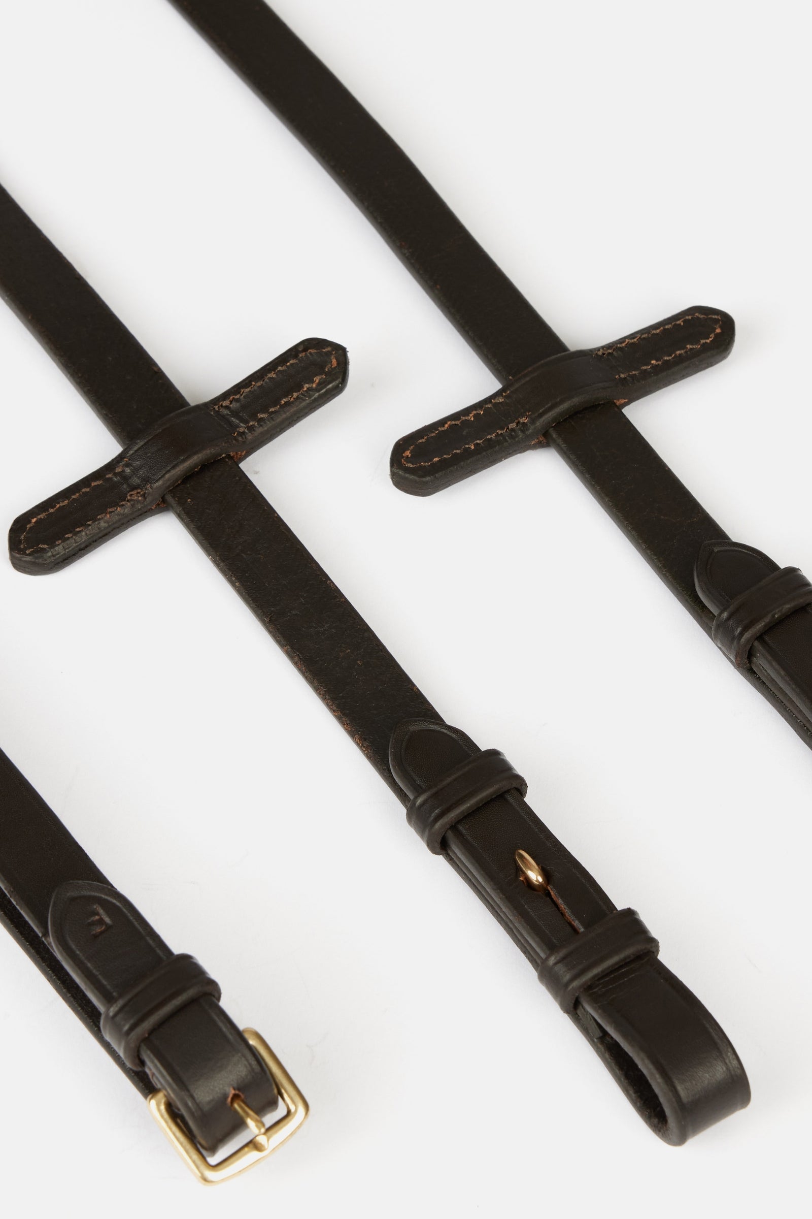 Horze Rubber Thumb Shaped Grip Reins Bridles & Reins