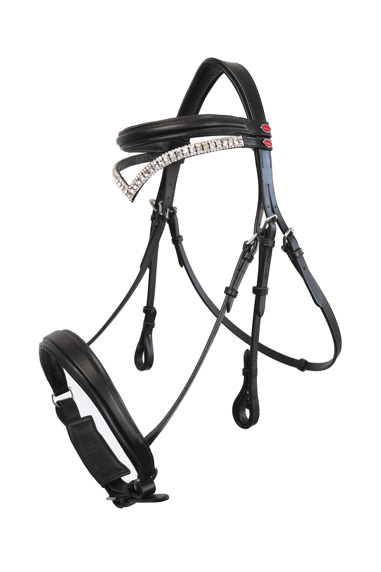 John Whitaker Lynton Snaffle Bridle with Spare Browband Bridles & Reins