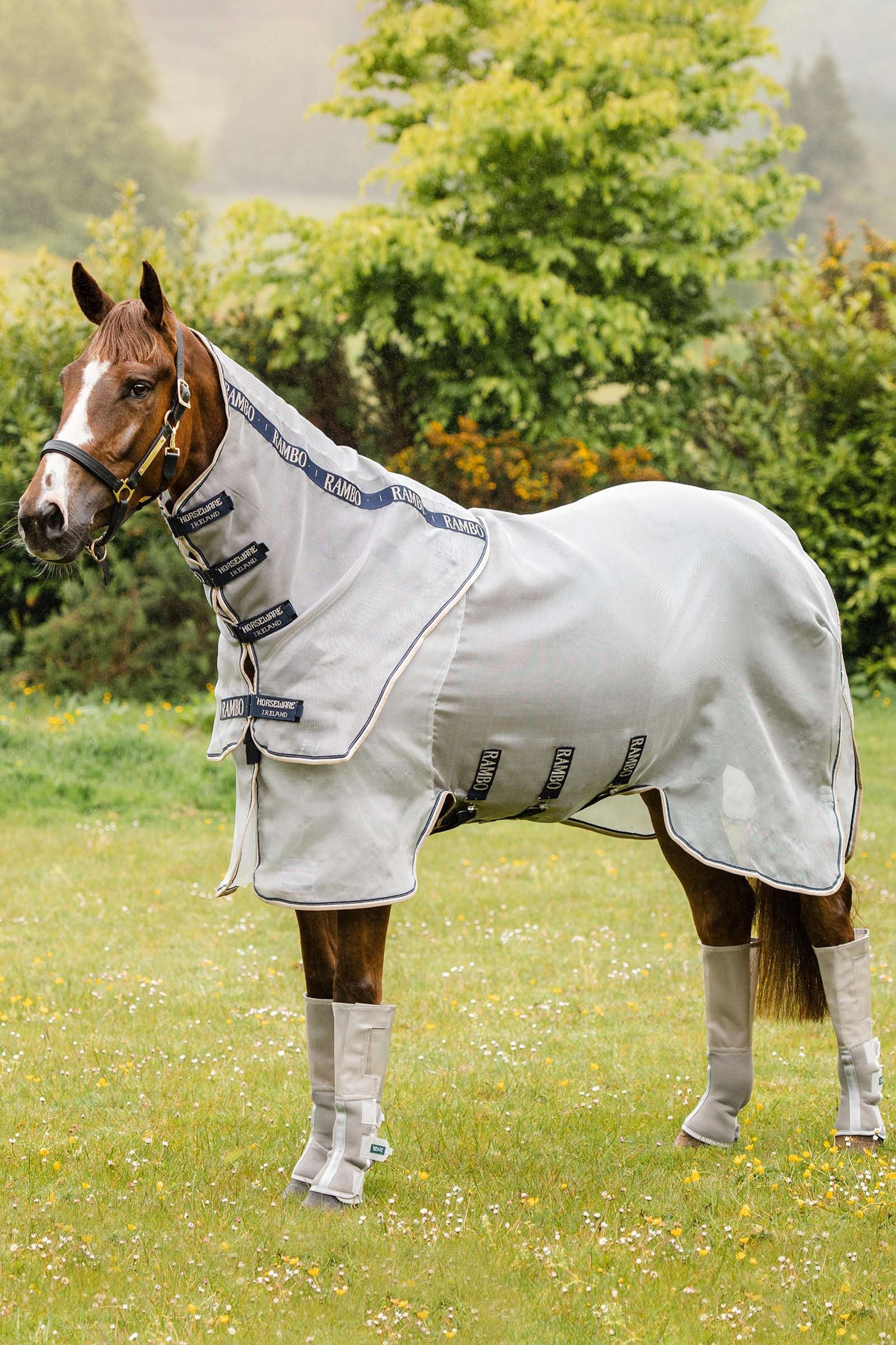 Horseware Rambo Protector Fliegendecke mit abnehmbarem Halsteil Pferdedecken
