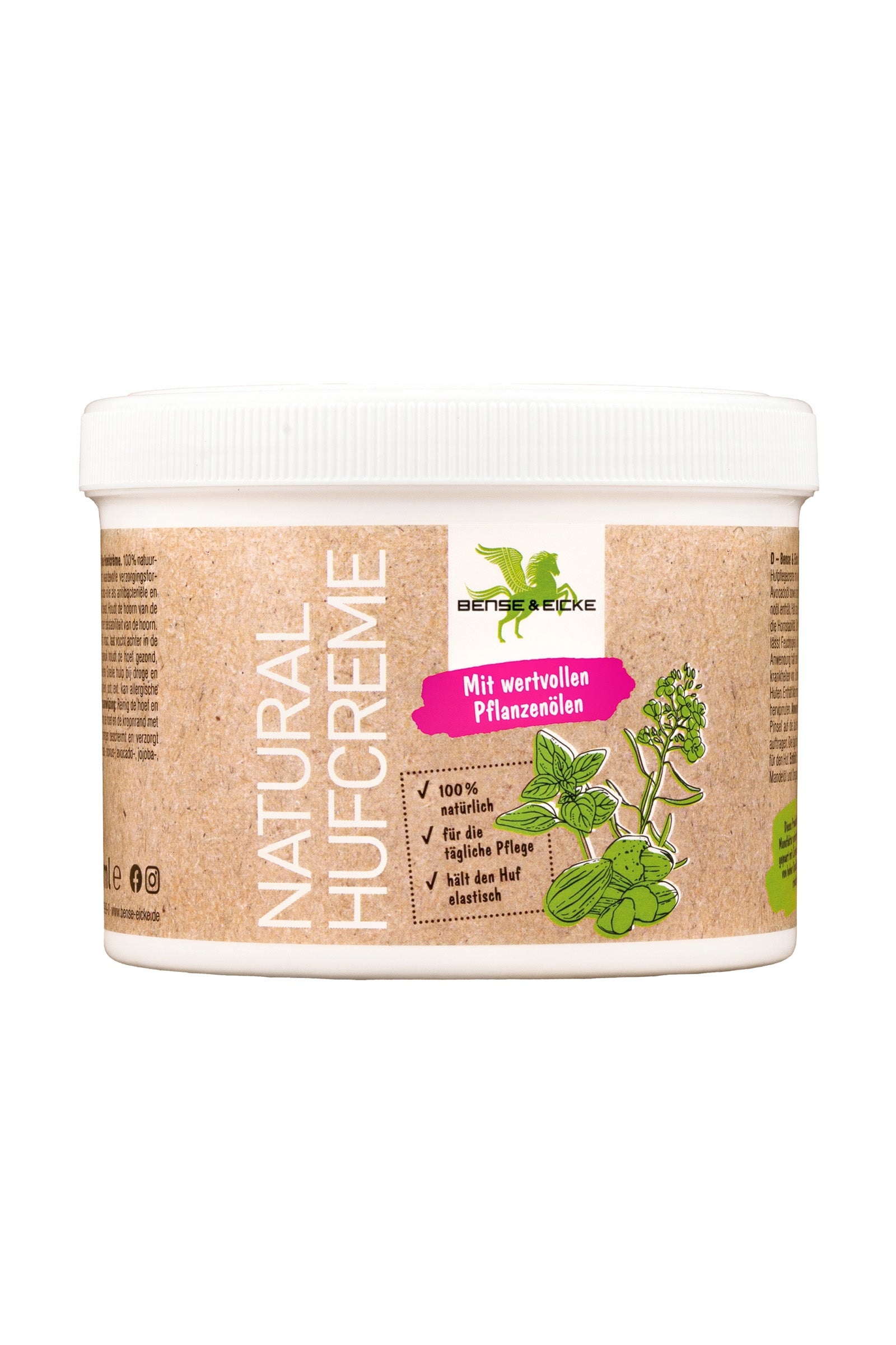 Bense & Eicke Natural Hufcreme, 500ml Pflege