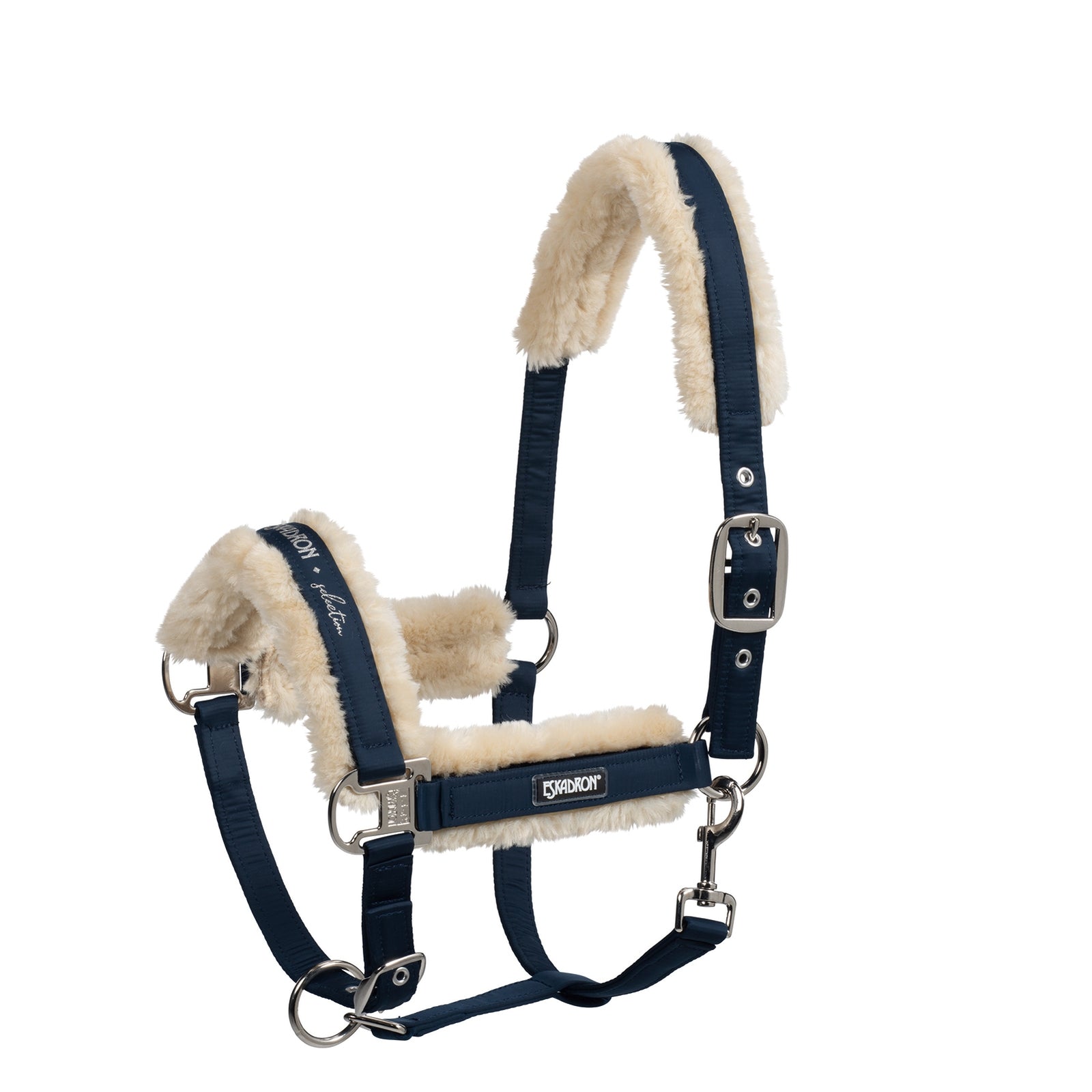 Eskadron Fauxfur-Halfter Dornschnalle Halfter & Stricke