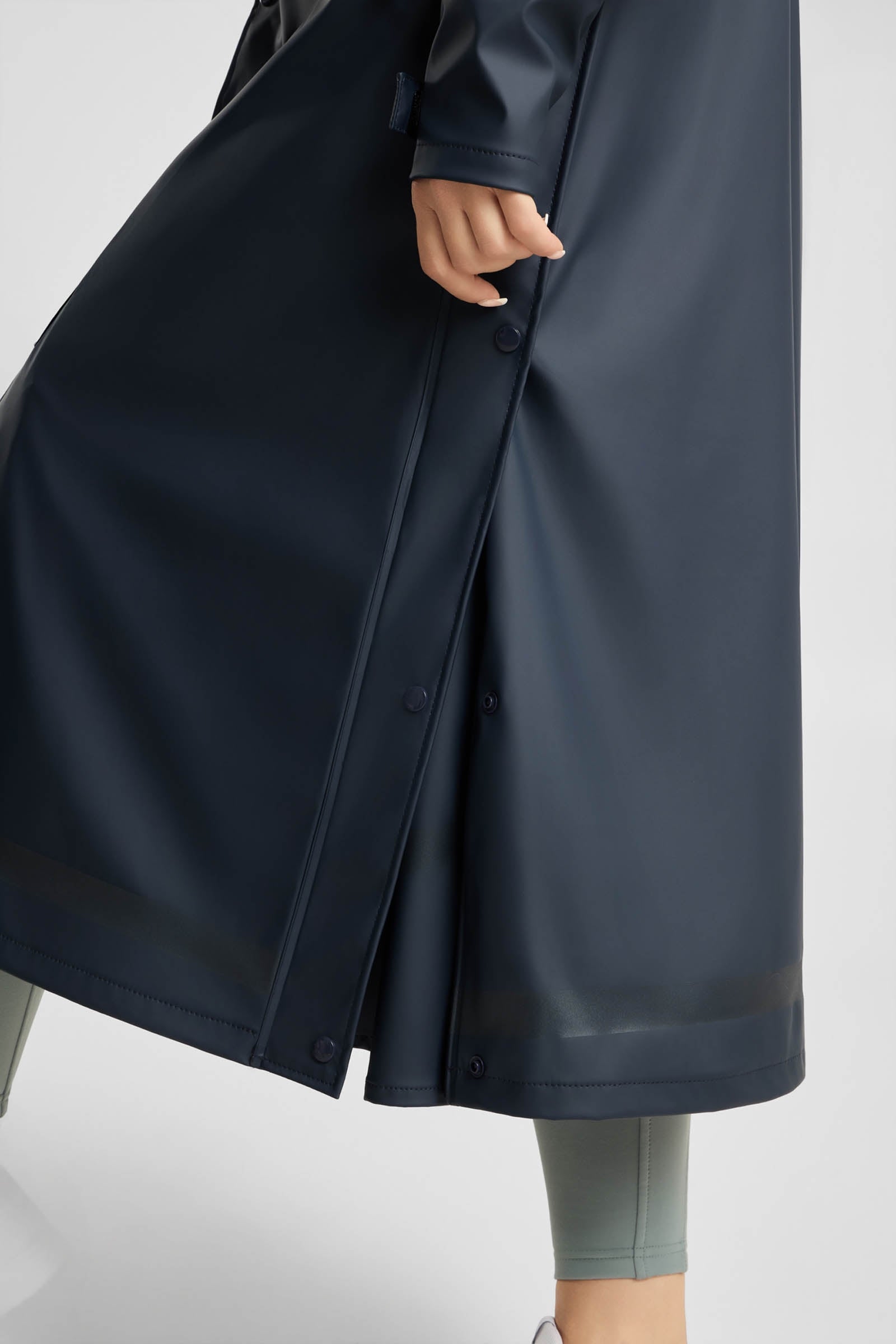 Horze Hazel Women's Long Raincoat with Slits Women’s Riding Clothing