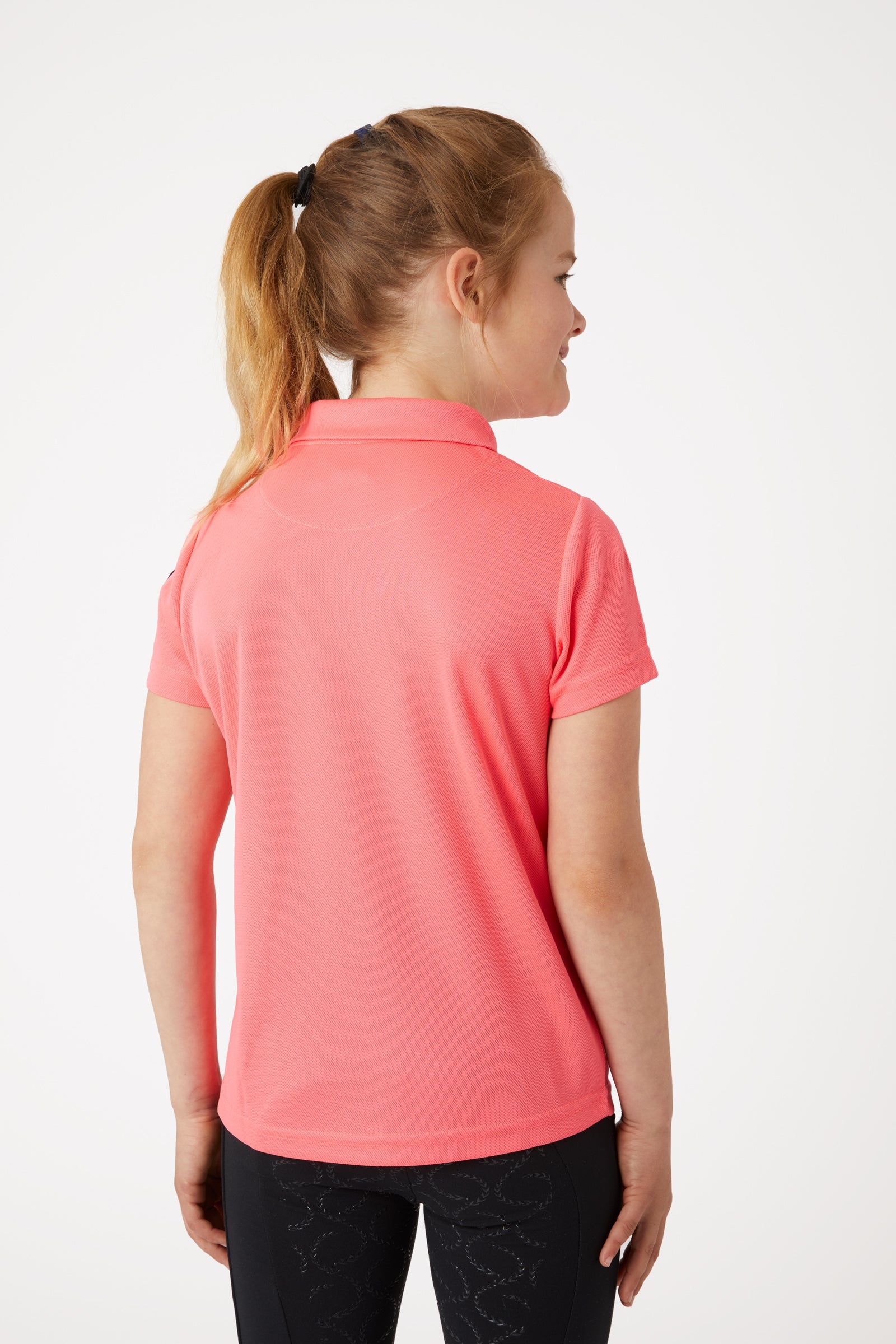 Horze Young Rider Denise Functional Short Sleeve Polo Shirt Kids Apparel