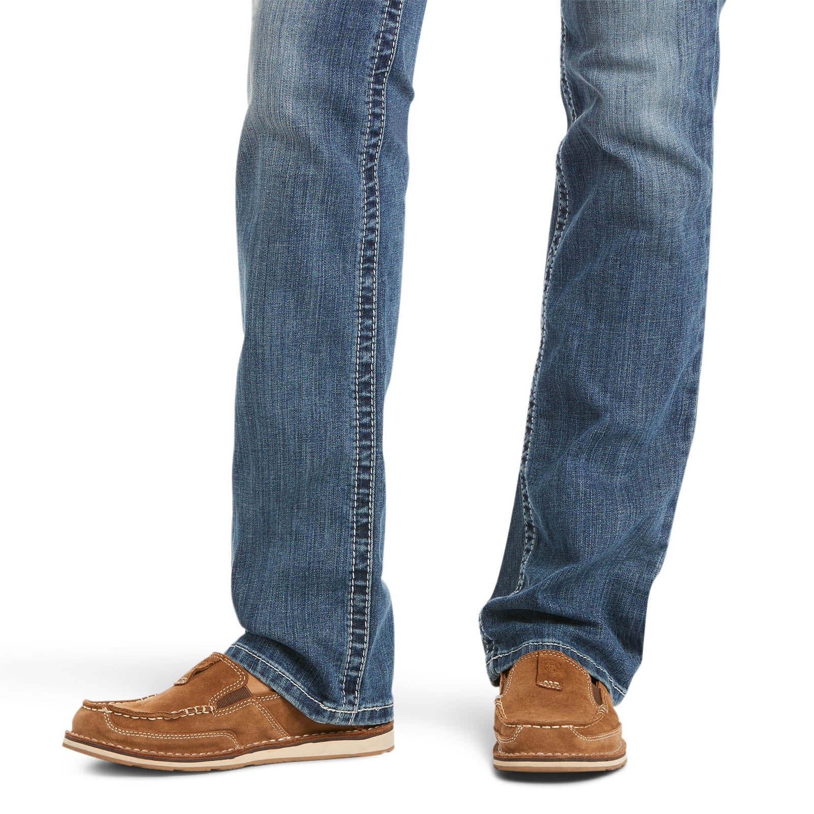 Ariat R.E.A.L. Mid Rise Stretch Icon Stackable Straight Leg Jeans Womens Breeches