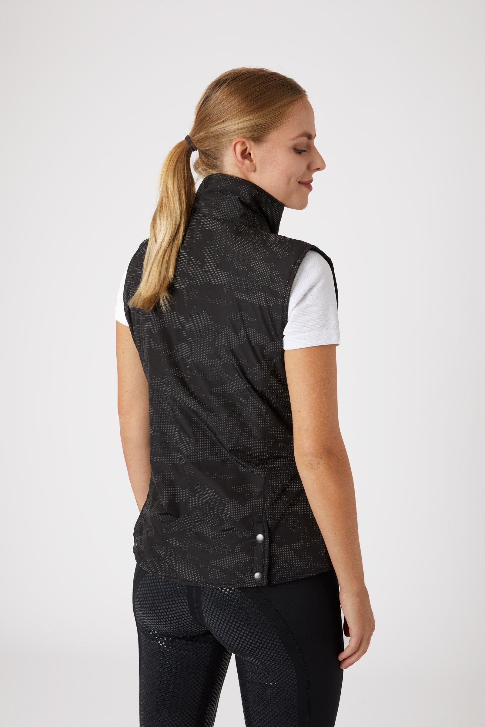 Horze Camo Luminox Reflective Women's Riding Vest Women’s Riding Clothing