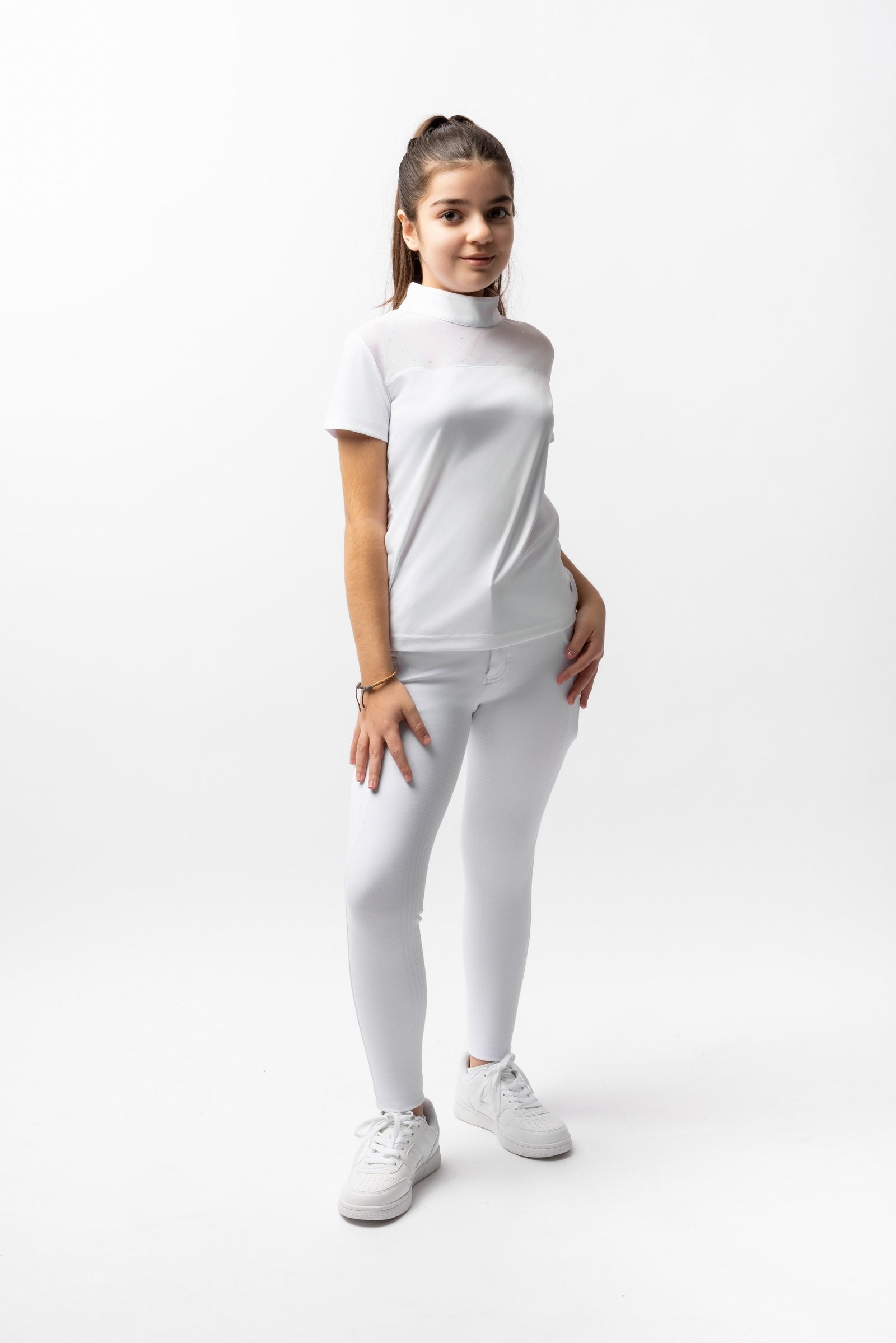 Horze Kaya Kinder Turnierjackett mit Kristalldetail Kinder Reitbekleidung