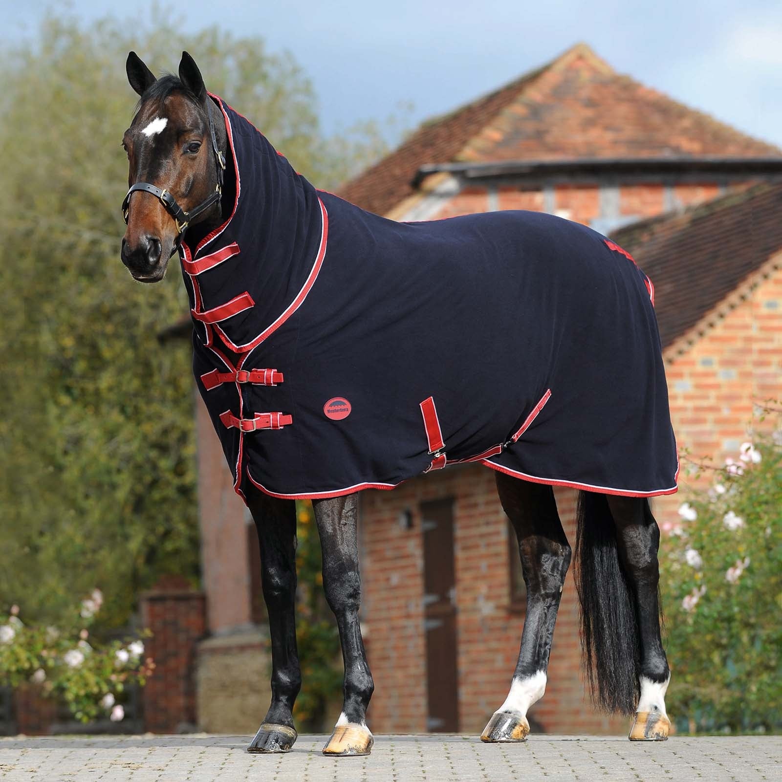 Weatherbeeta Fleece Abschwitzdecke mit integriertem Halsteil Pferdedecken