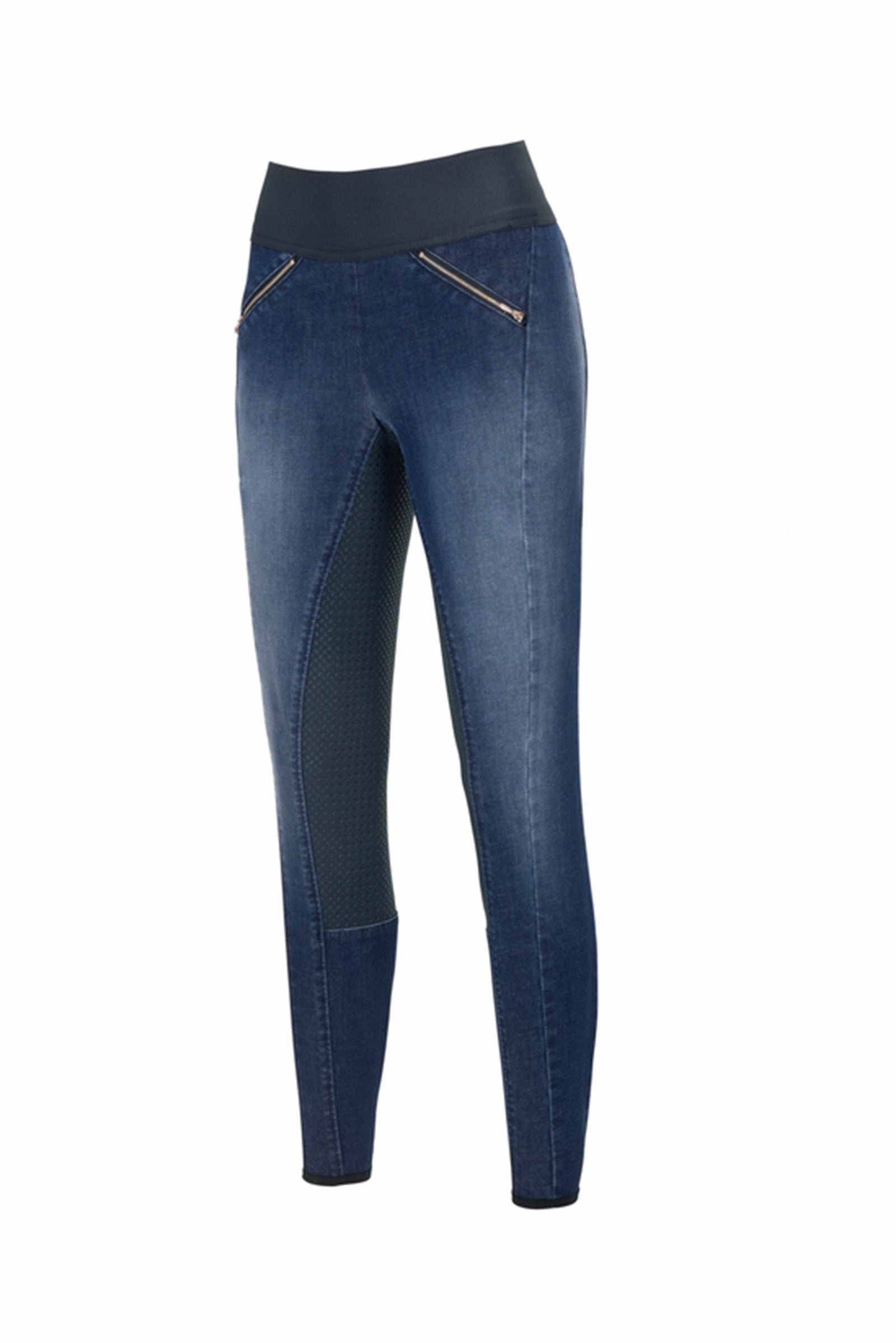 Pikeur Rosa Women's Full Grip Denim Riding Tights Womens Breeches