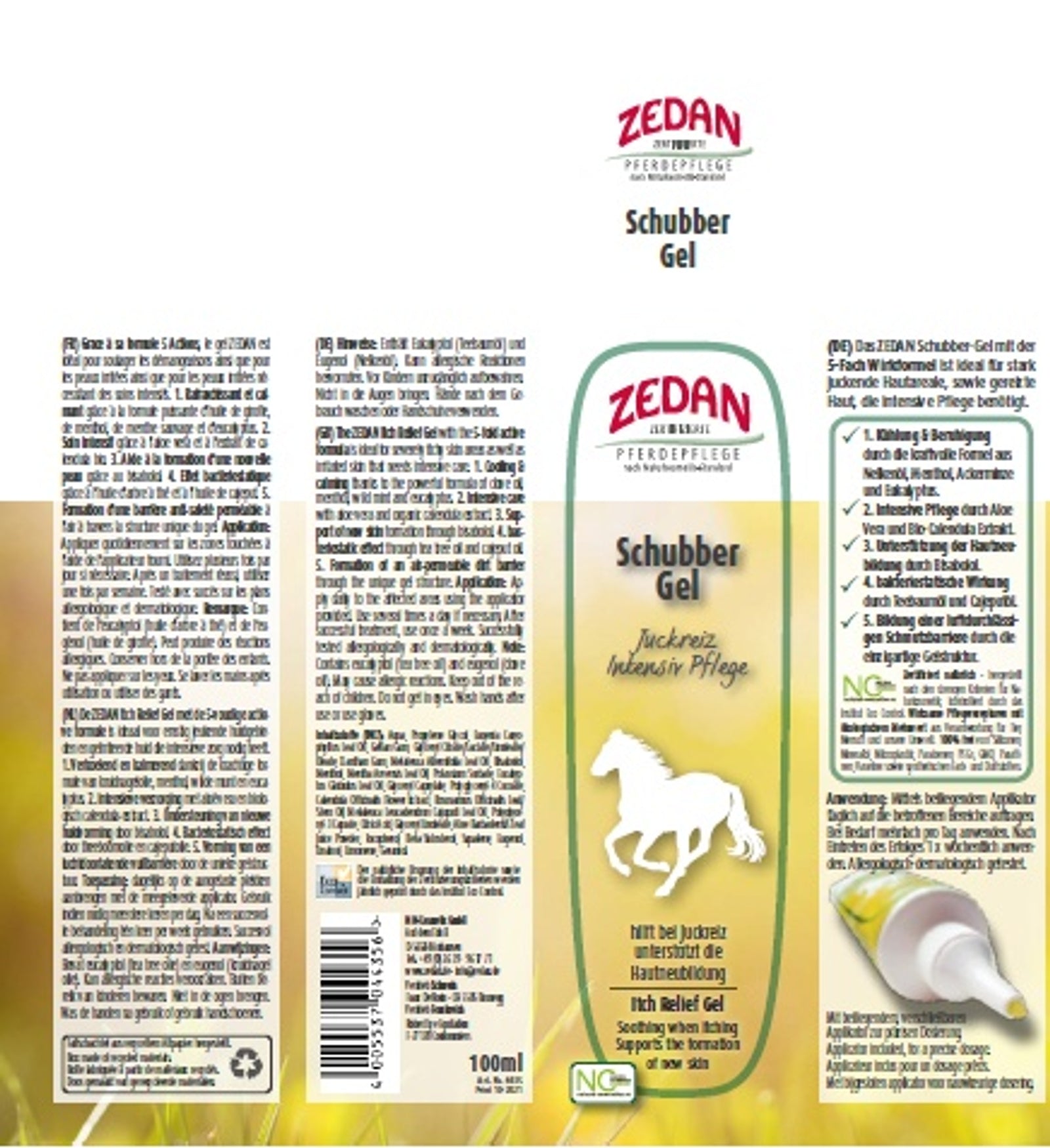 Zedan Itch Relief Gel Intensive Care, 100ml Horse Health Care