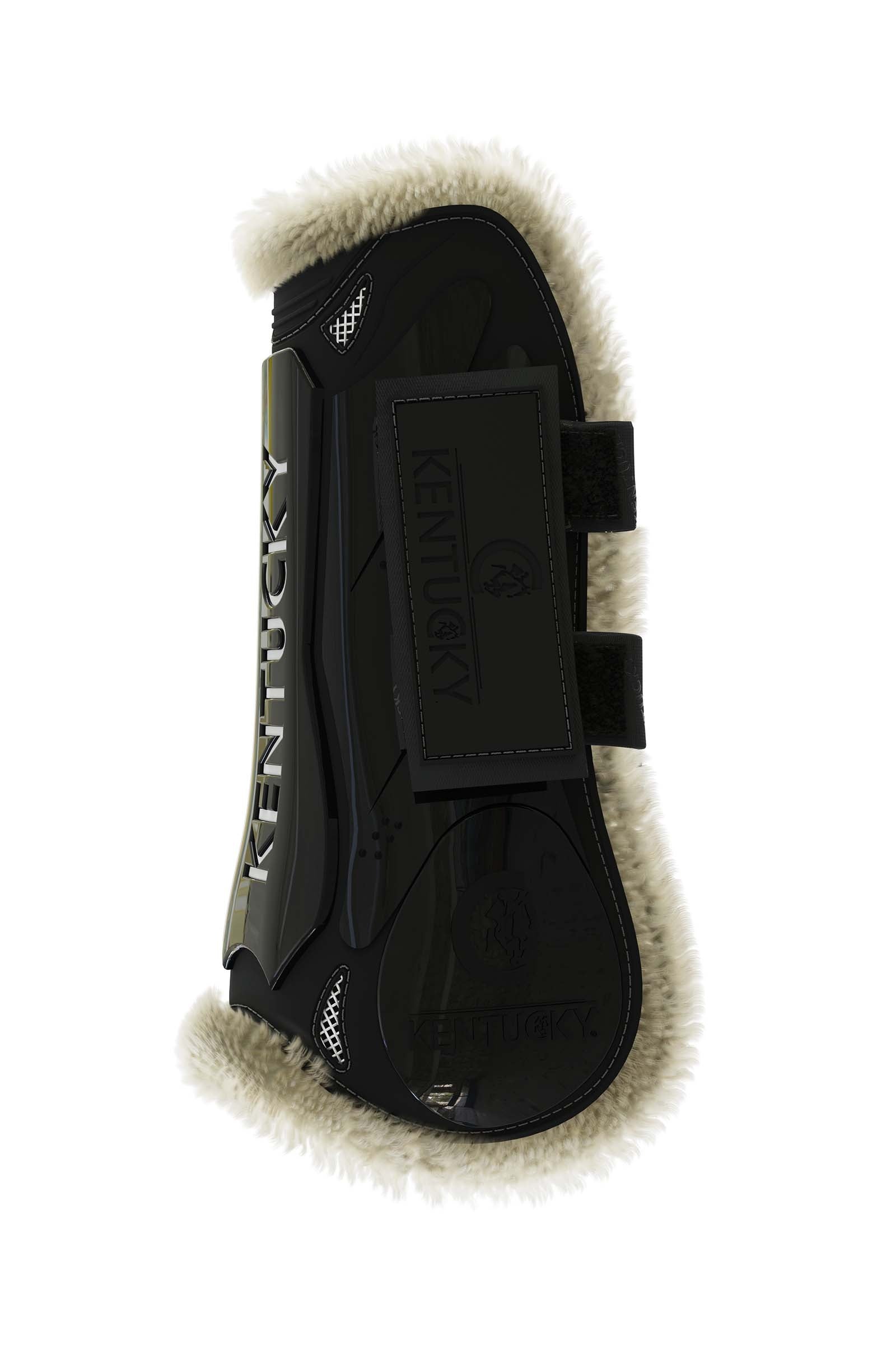 Kentucky Horsewear Vegane Lammfell Gamaschen mit Klett Leg Protection & Hoof Protection for Horses