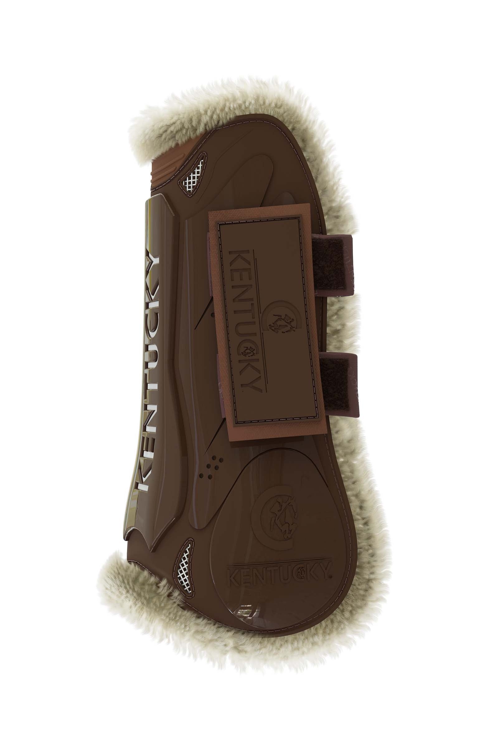 Kentucky Horsewear Vegane Lammfell Gamaschen mit Klett Leg Protection & Hoof Protection for Horses