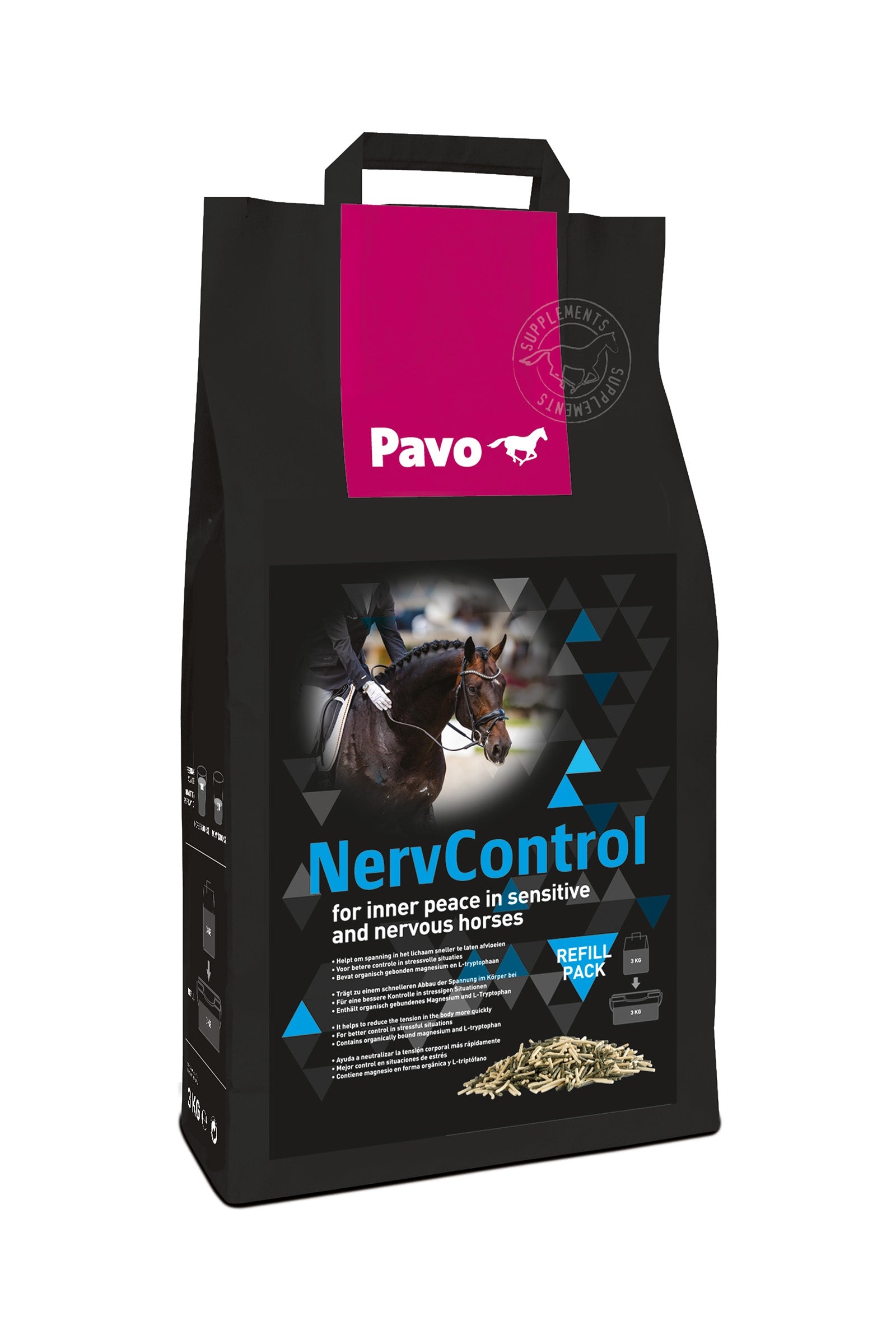 Pavo NervControl Refill, 3kg Horse Feed & Nutrition