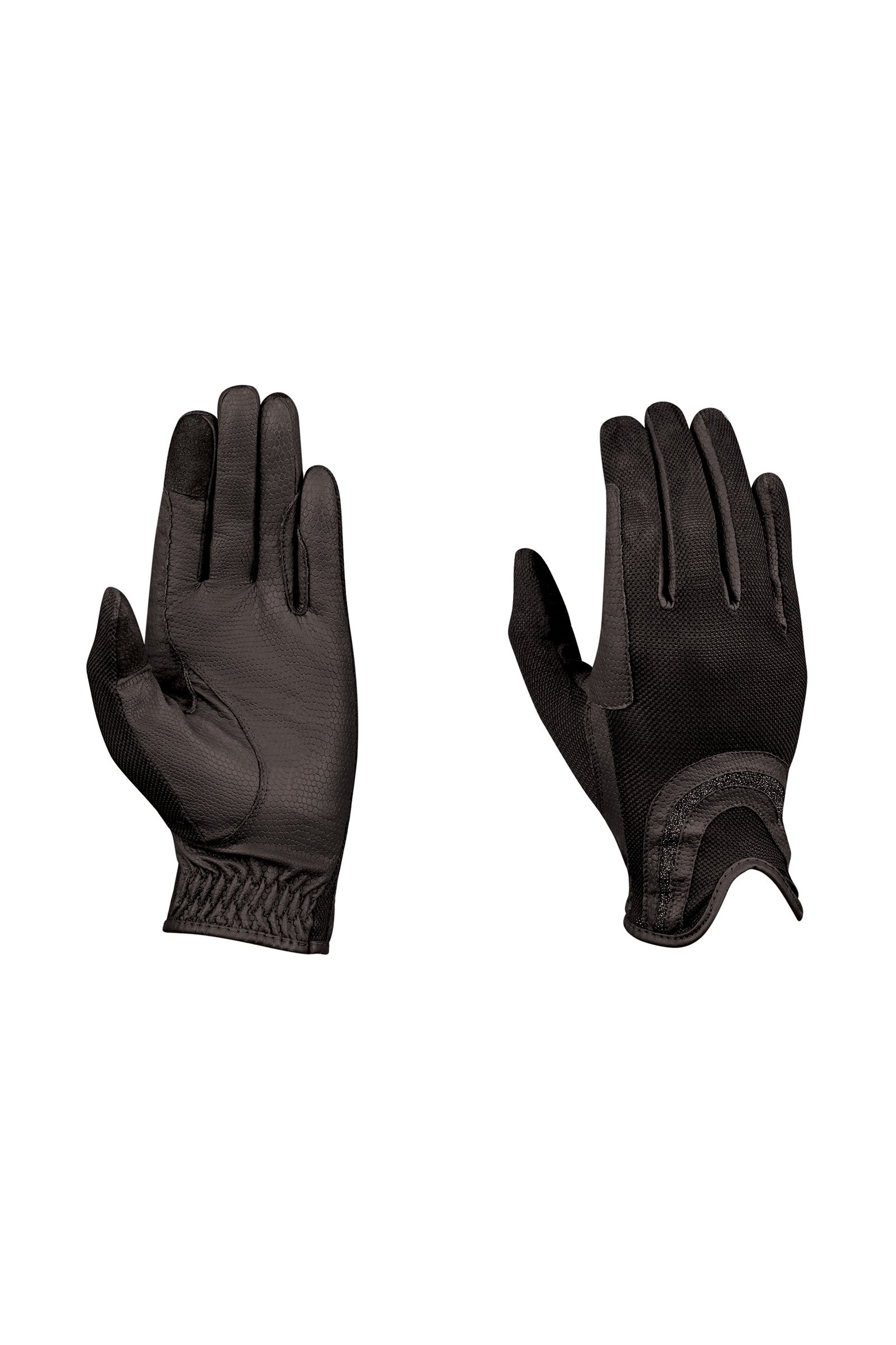 Dublin Pull On Glitter Mesh Back Riding Gloves Riding Gloves