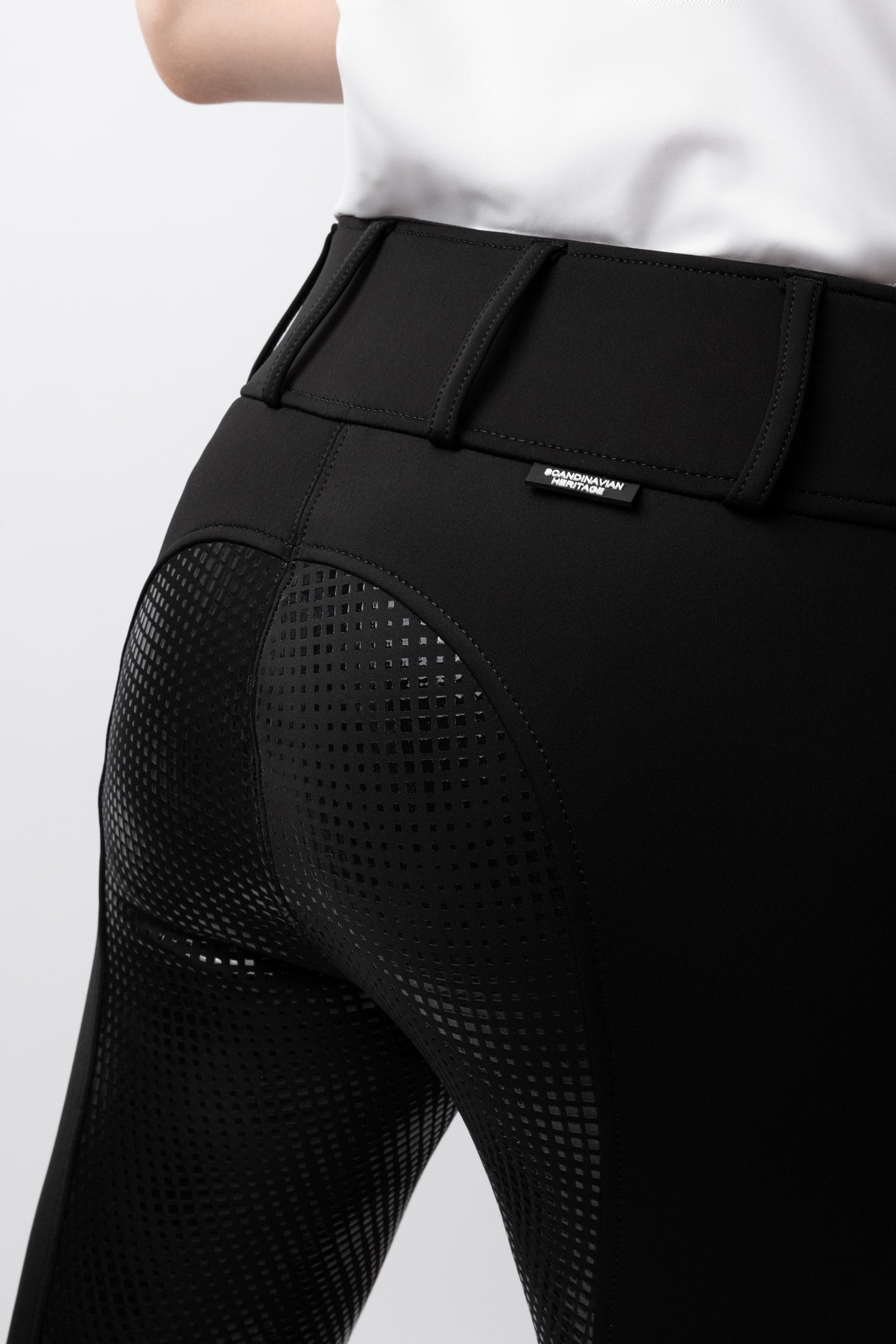 Horze Grand Prix Thermo Softshell Silicone FS Breeches for Women Womens Breeches