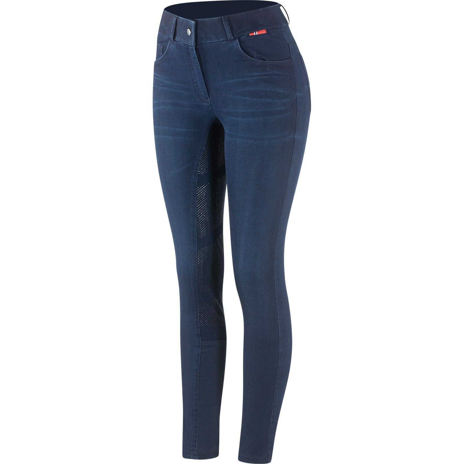 B Vertigo Elle Full Seat Breeches Denim with silicone grip for Woman Womens Breeches