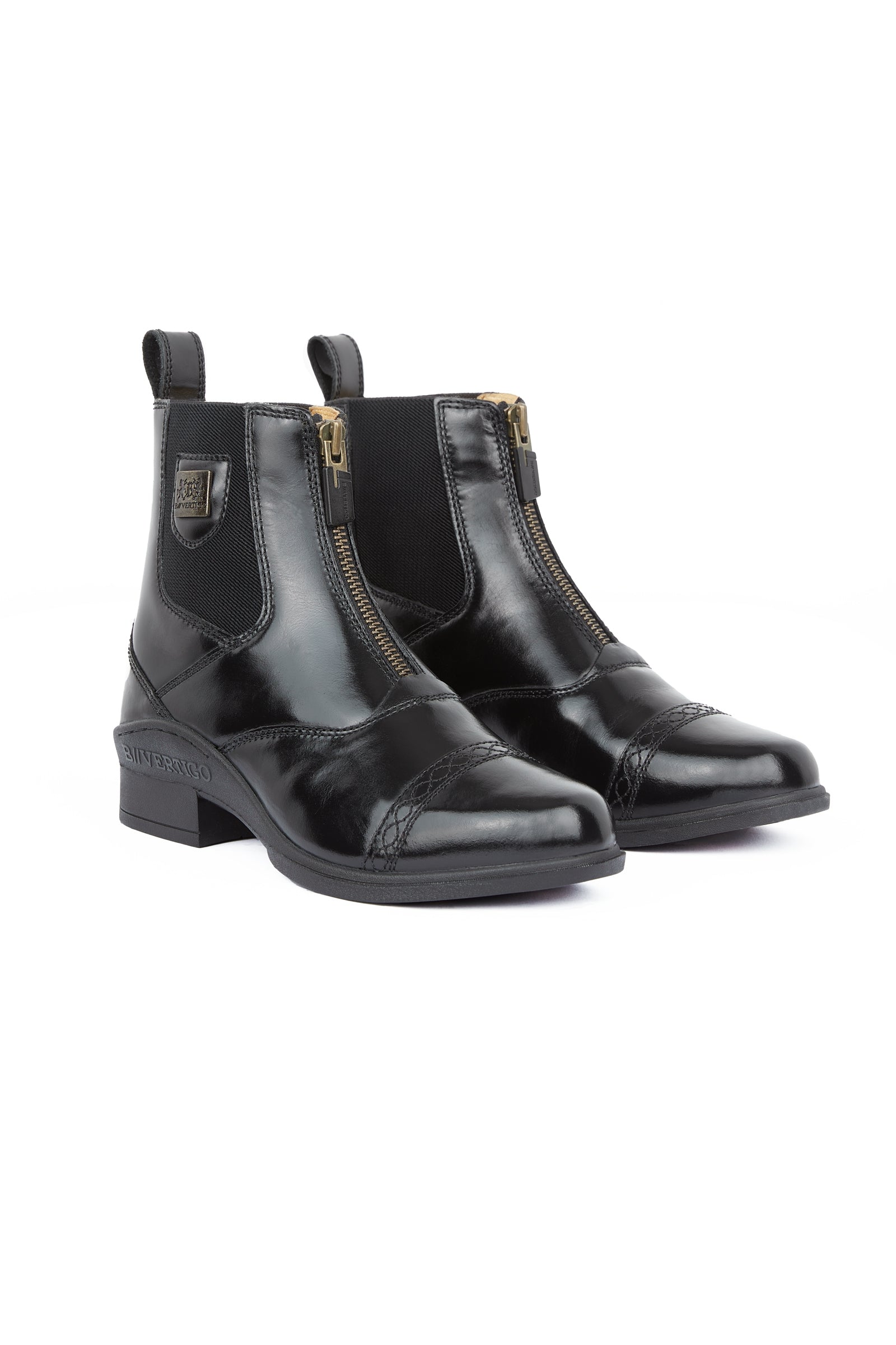 B Vertigo Saturn Damen Lederreitstiefeletten mit Reißverschluss Reitstiefel & Reitschuhe