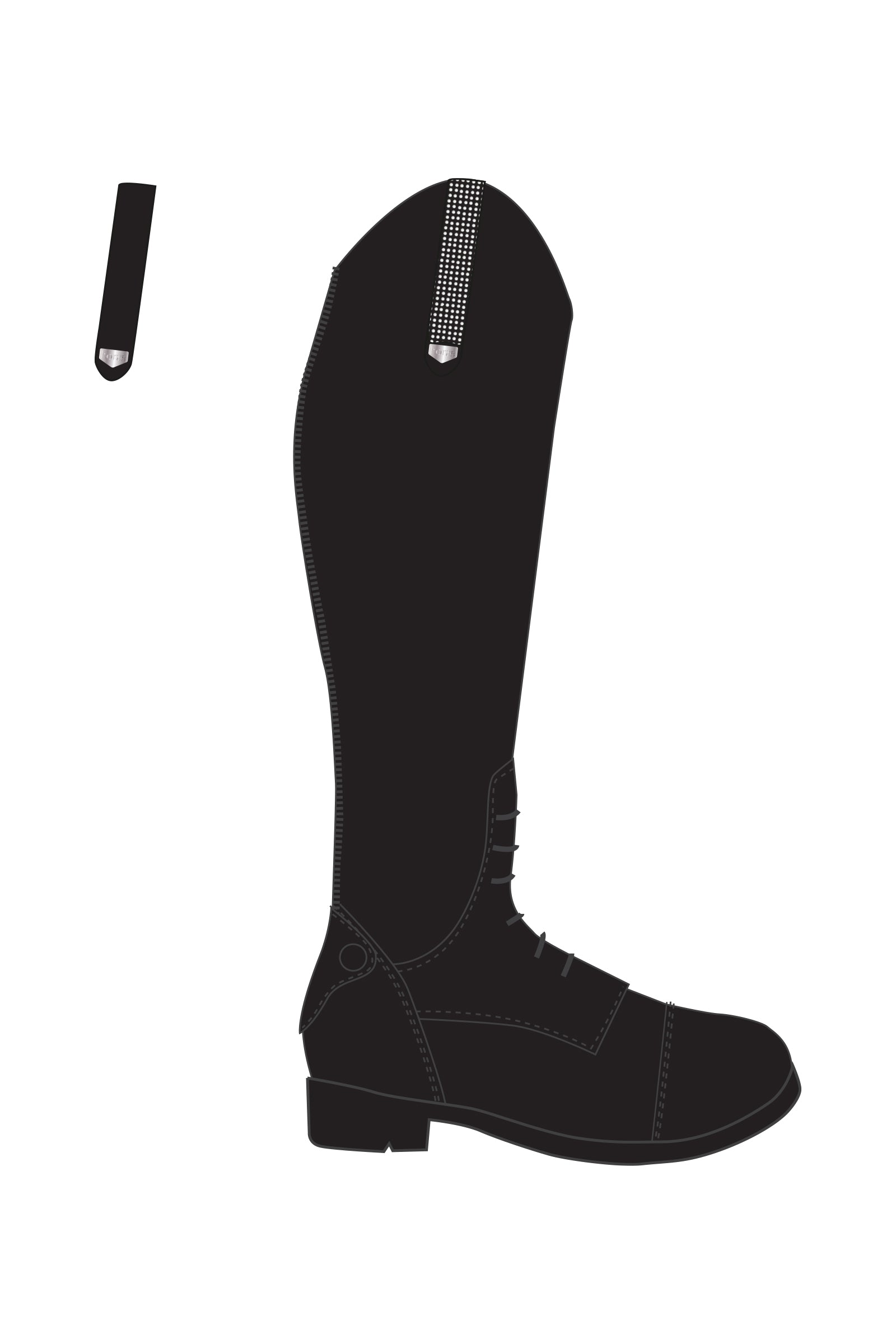 Horze Portland Kids' Tall Boots with Crystals Riding Boots & Riding Shoes