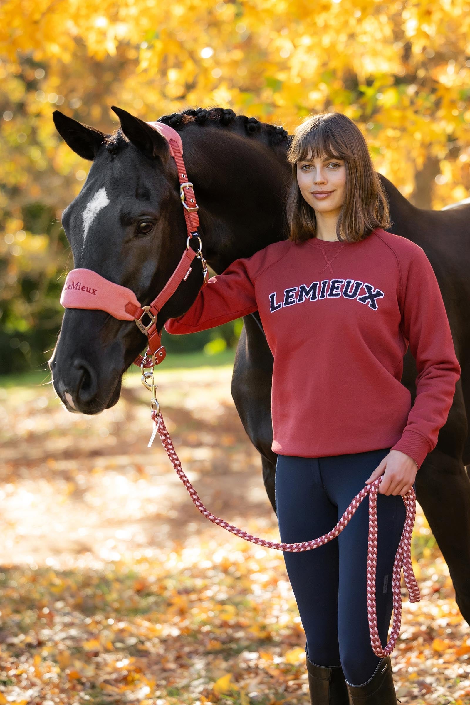 LeMieux Vida Varsity Crew Women´s Neck Sweatshirt Women’s Riding Clothing