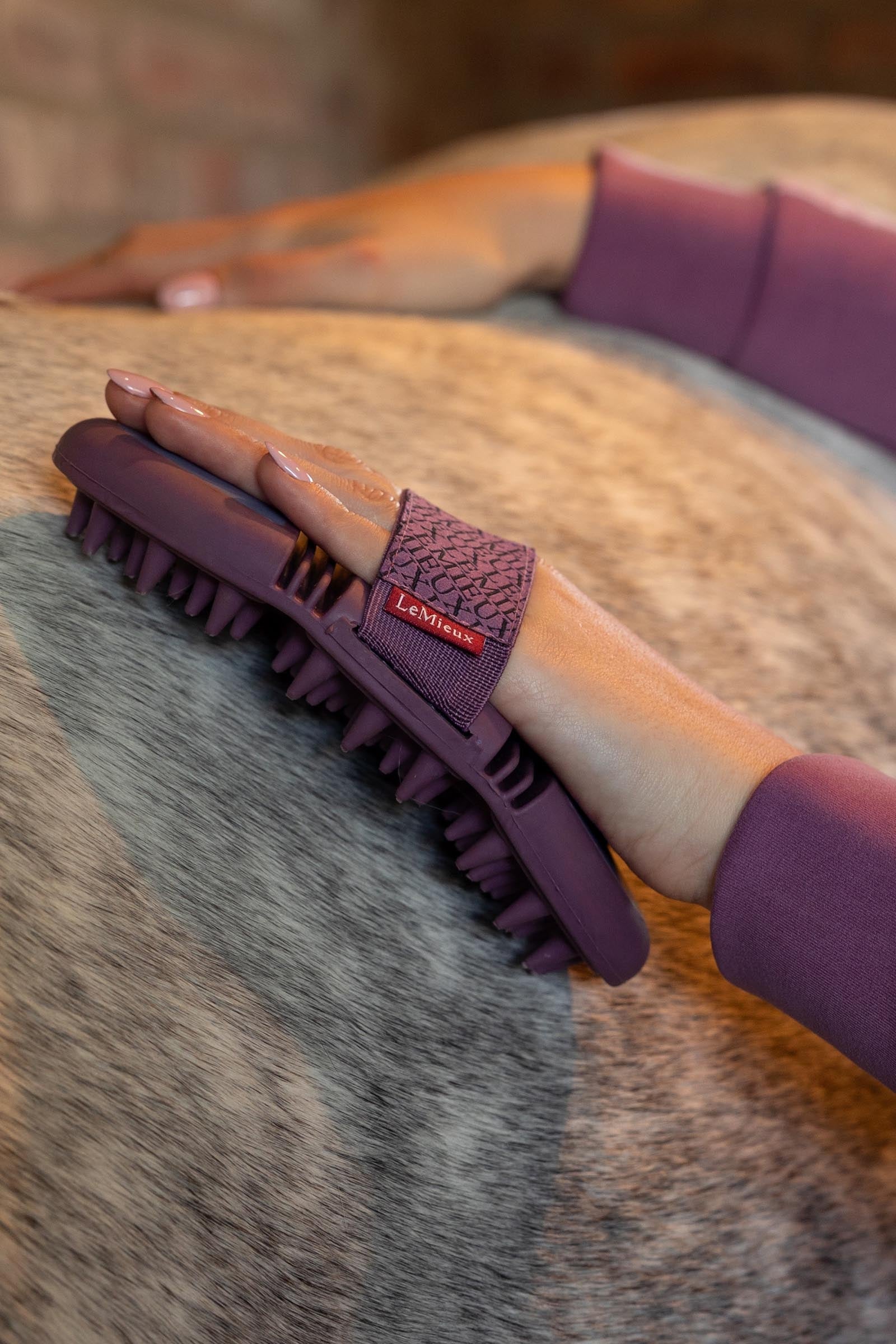 LeMieux Flexi Massage Brush Horse Grooming Tools