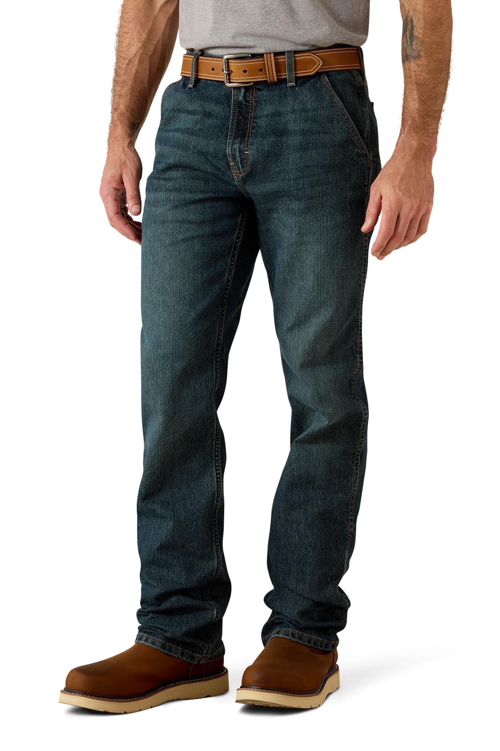 Ariat Rebar M7 Slim DuraStretch Men's Workhorse Straight Leg Jeans Mens Riding Clothing