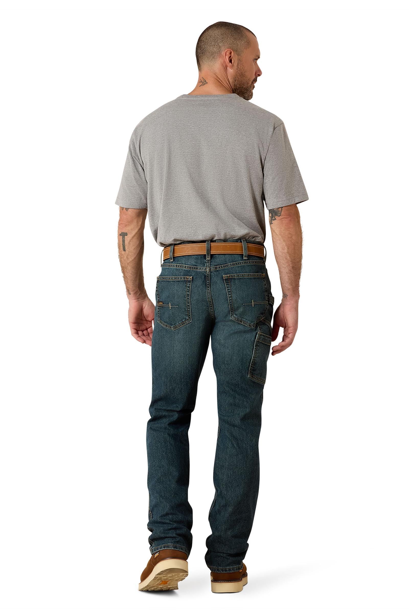 Ariat Rebar M7 Slim DuraStretch Men's Workhorse Straight Leg Jeans Mens Riding Clothing