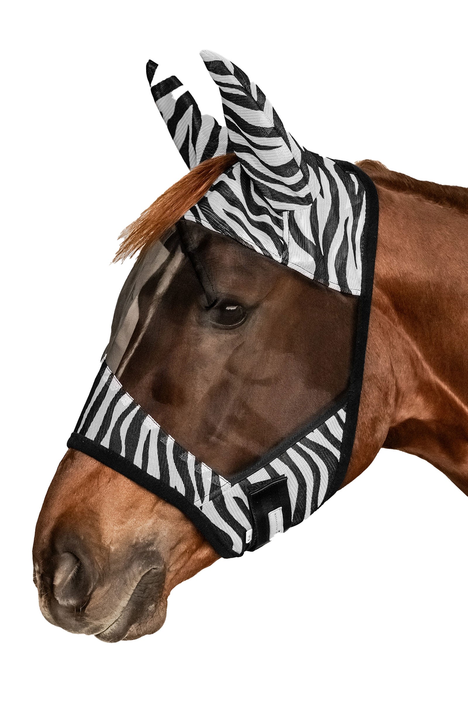 Waldhausen Zebra Fliegenmaske mit UV-Schutz Fliegenschutz