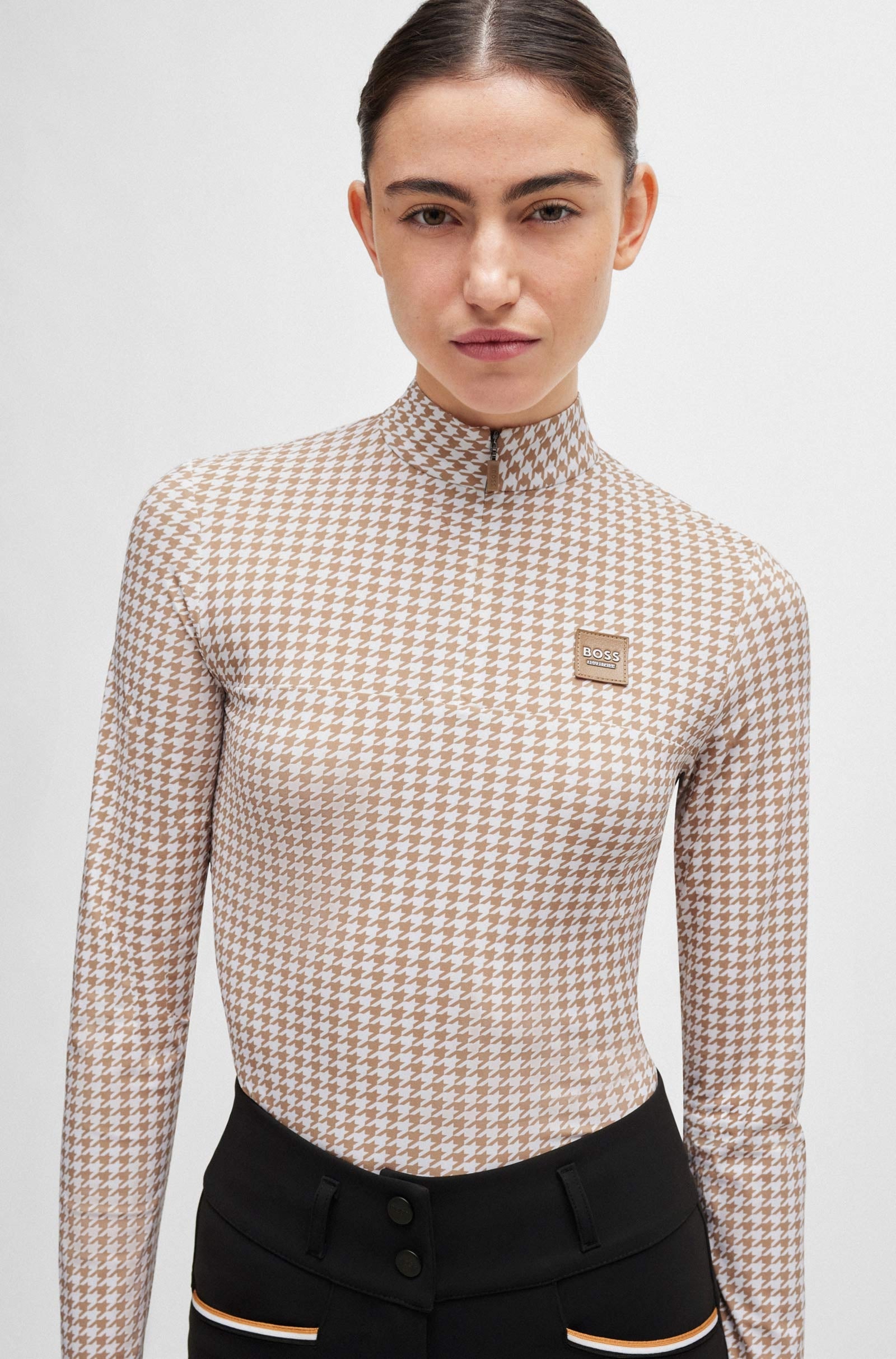 BOSS Equestrian Boss Rachel Training Shirt Houndstooth Women’s Riding Clothing
