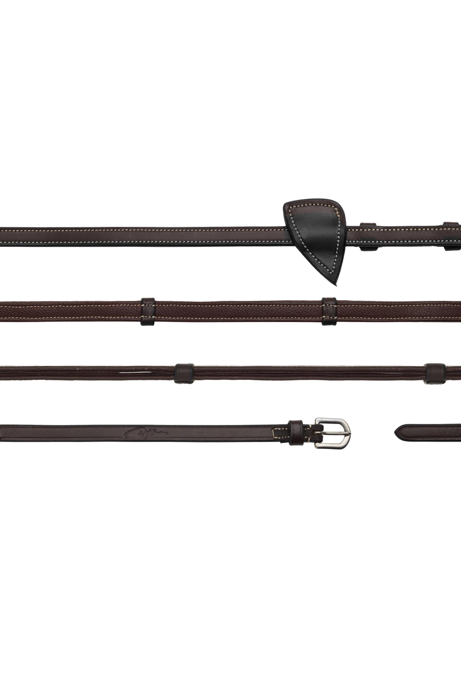 Dy'on Working Lederzügel mit Lederstegen 13 mm Trensenzäume & Zügel