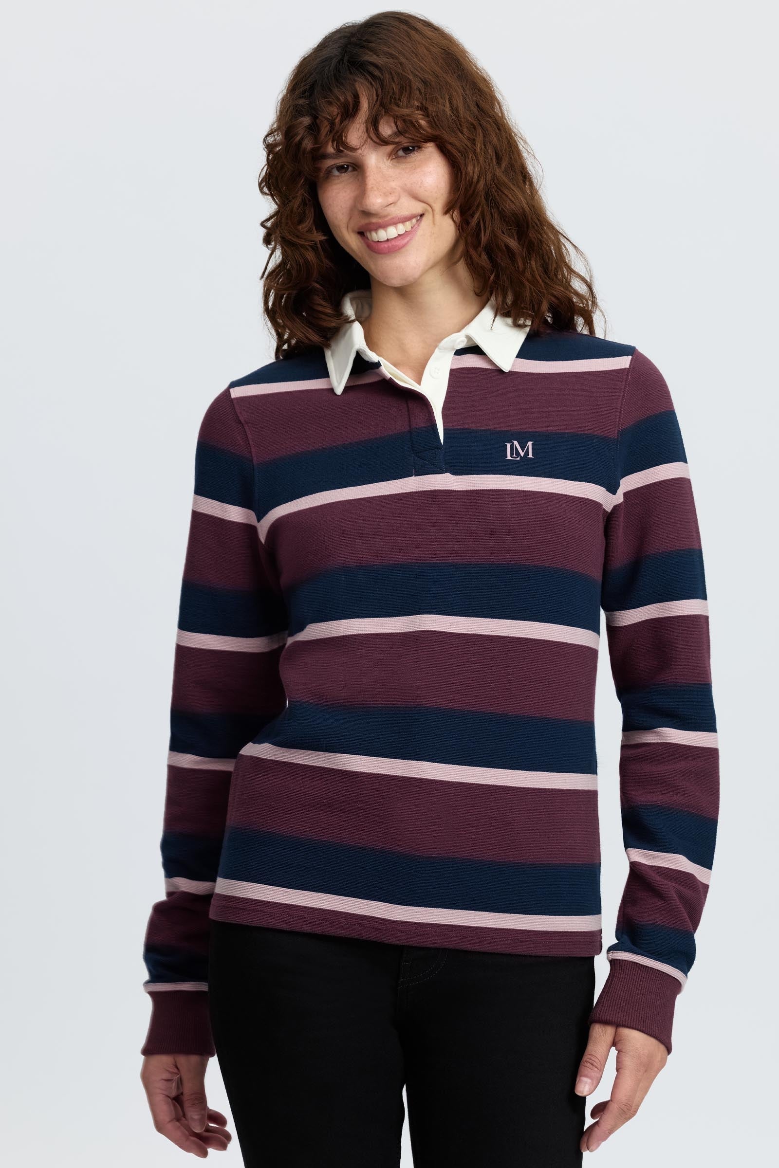 LeMieux Sloane Women´s Stripe Rugby Shirt Women’s Riding Clothing